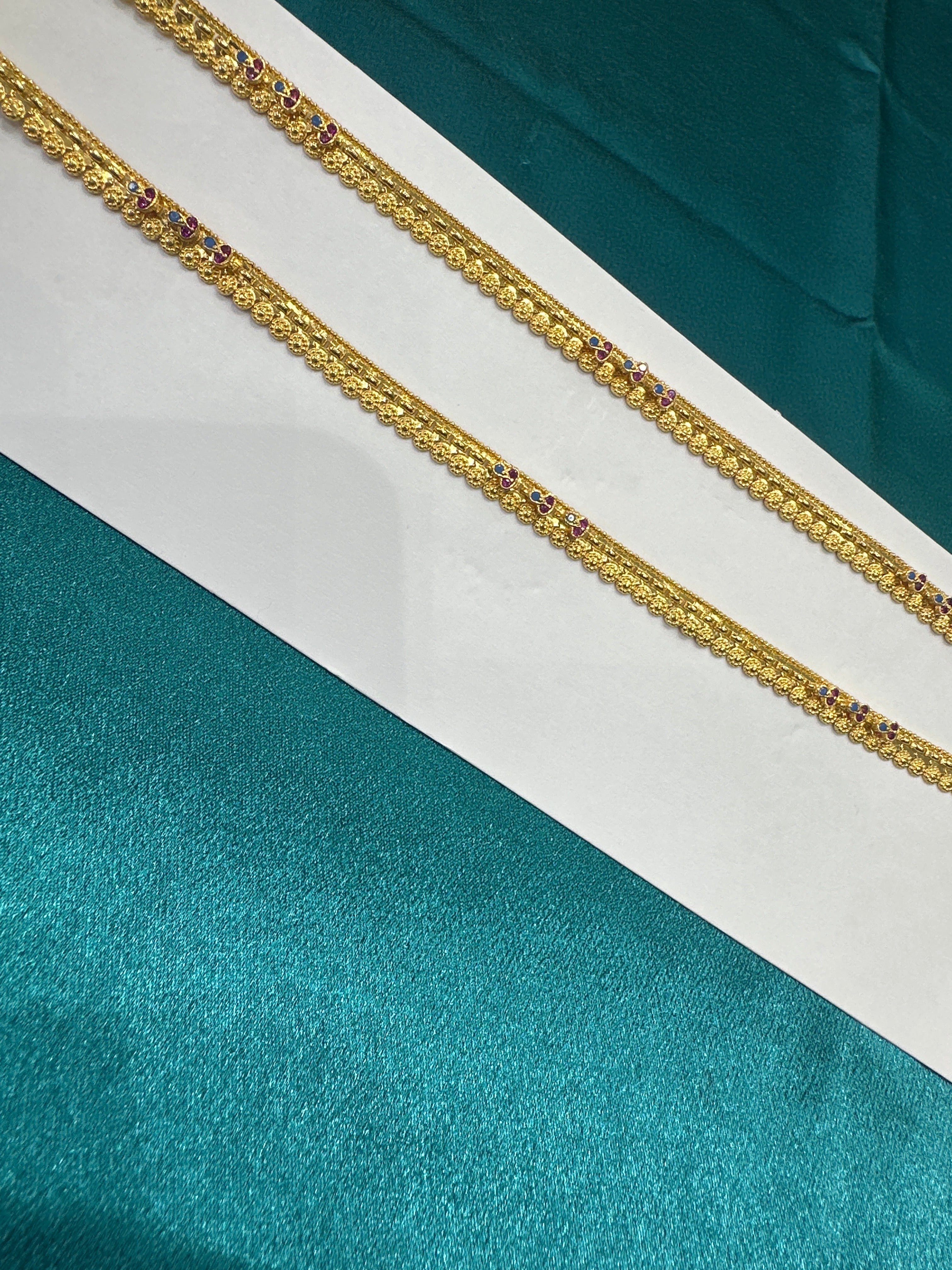 Women’s Fancy/Traditional Silver Gold plated Anklet