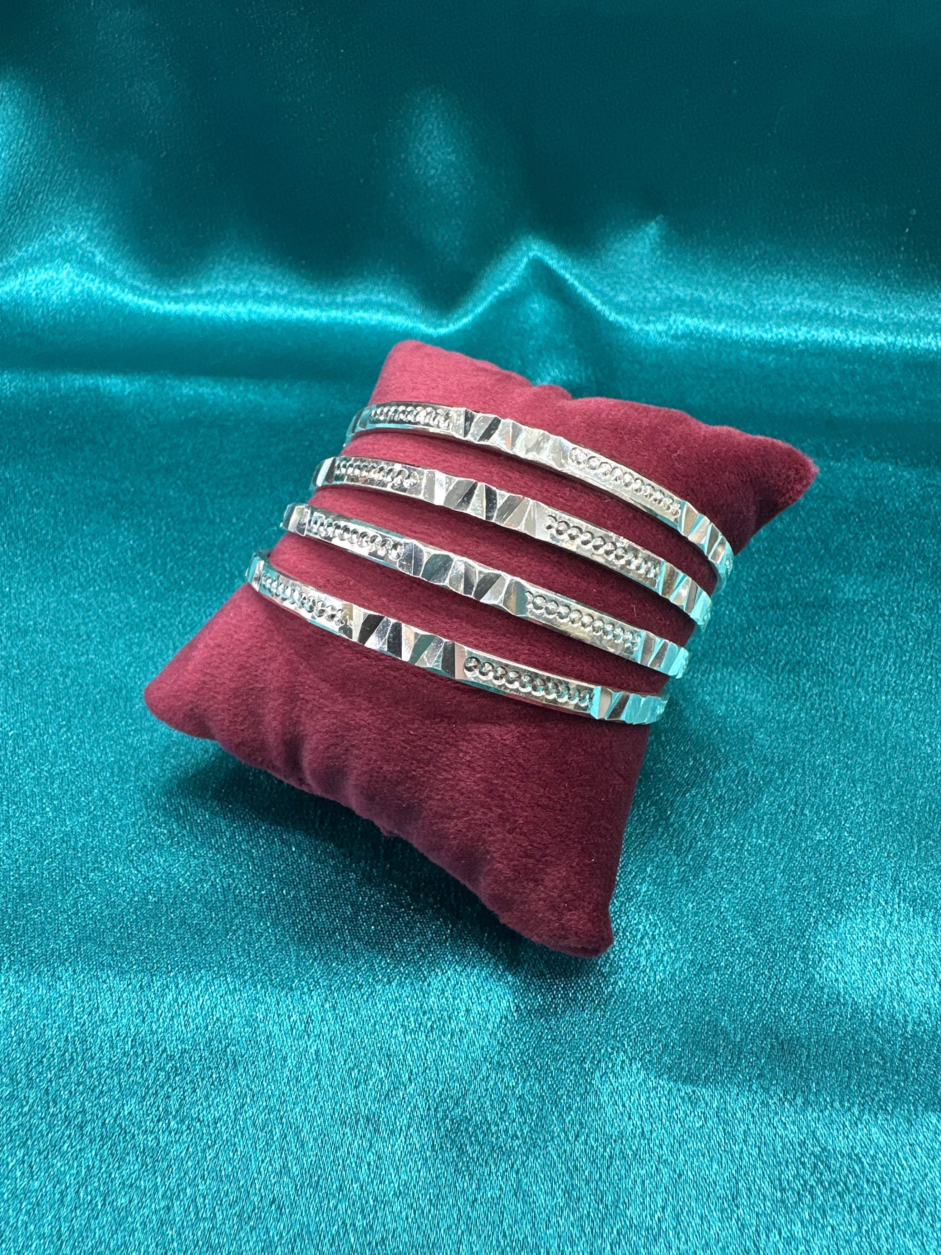 Designer Silver Bangles