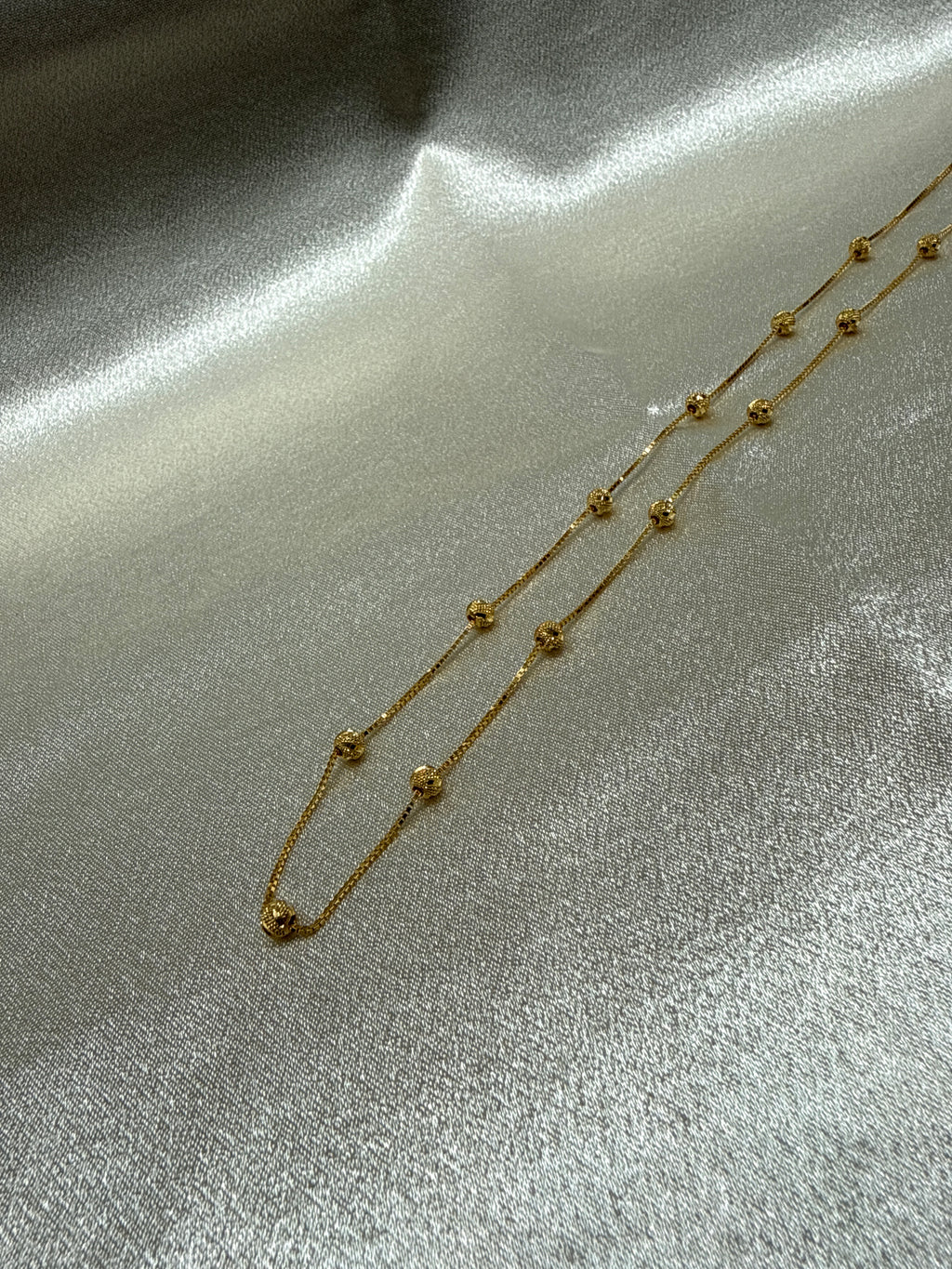 22K Gold Chain (Bead Design)