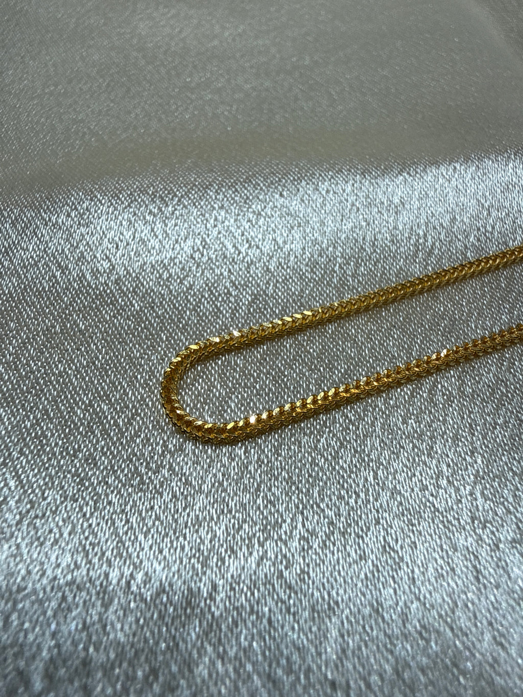 22K Gold Chain (Box Foxtail Design)