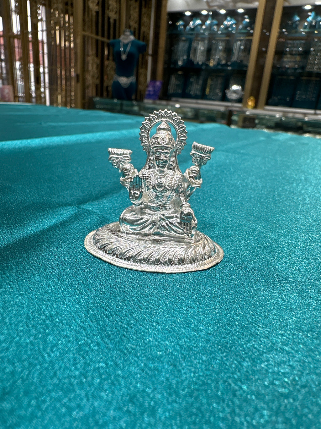 Silver Lakshmi Ji Idol