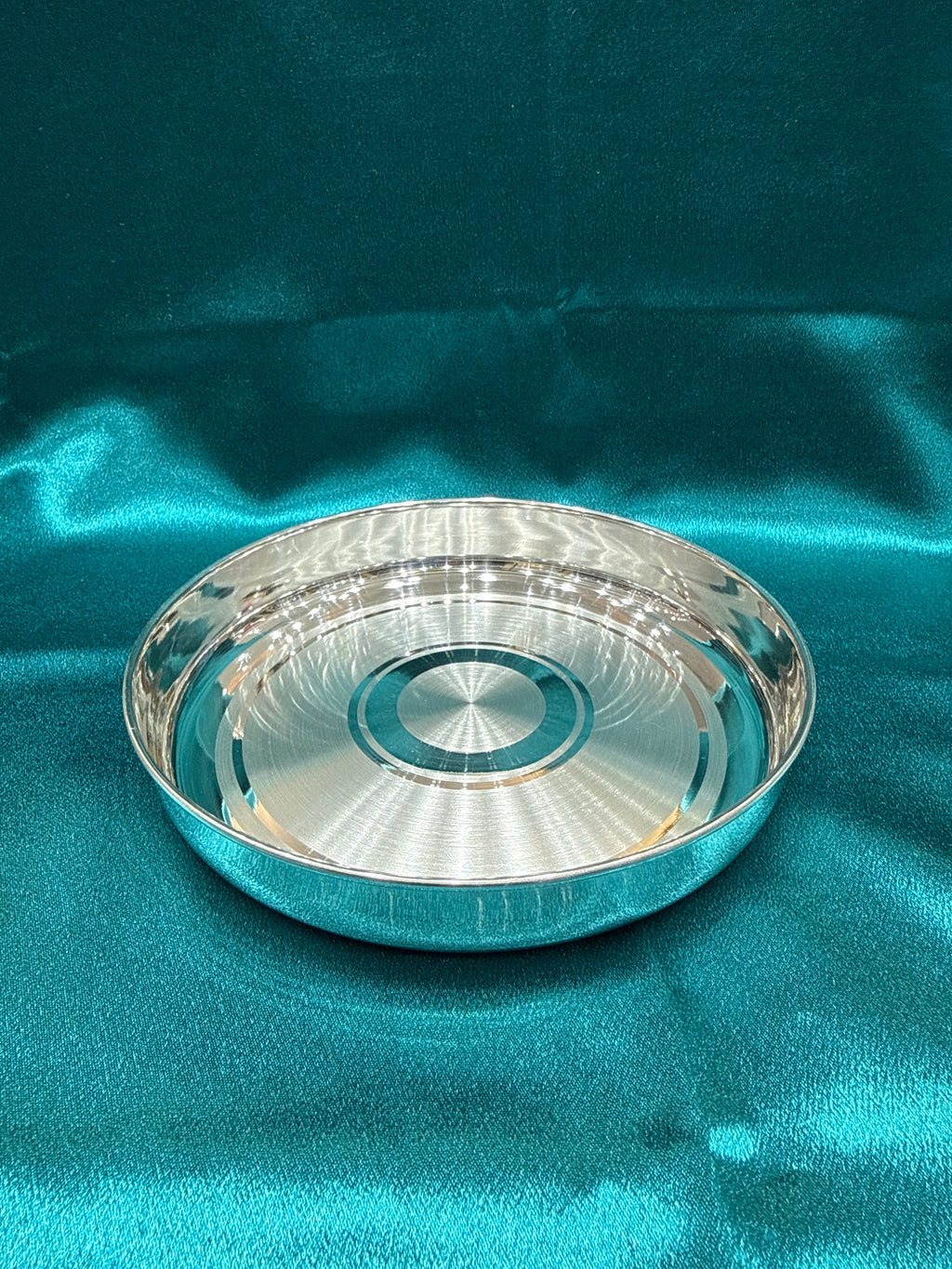 Plain Silver Thali (6 inch)