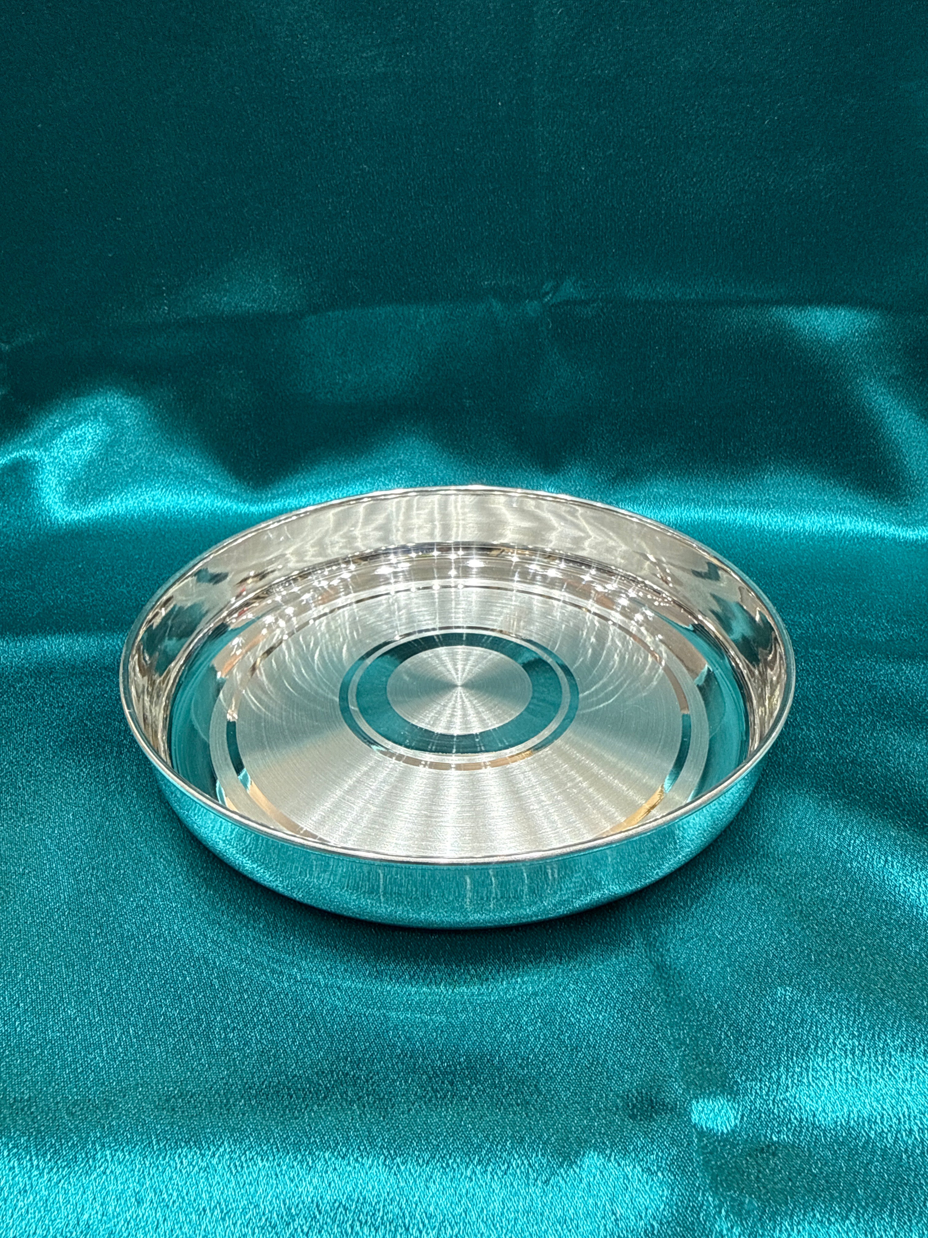 Plain Silver Thali (6 inch)