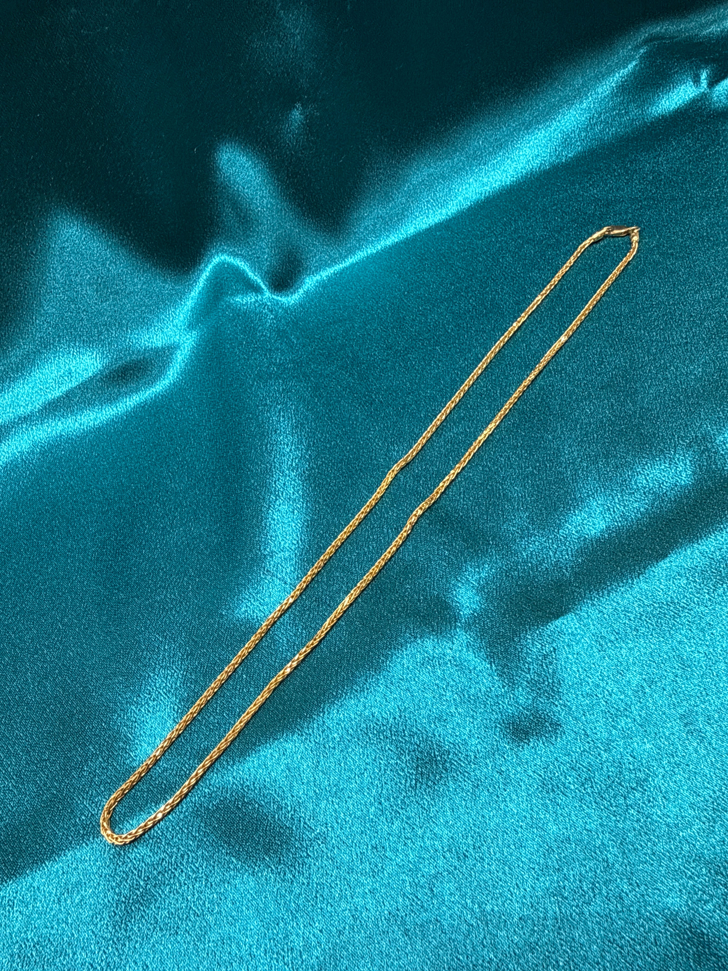 22K Gold Chain (Round Foxtail Design)