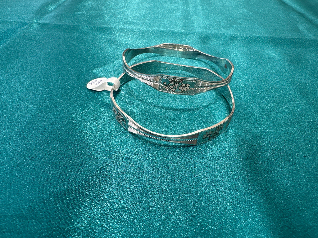 Designer Silver Bangles