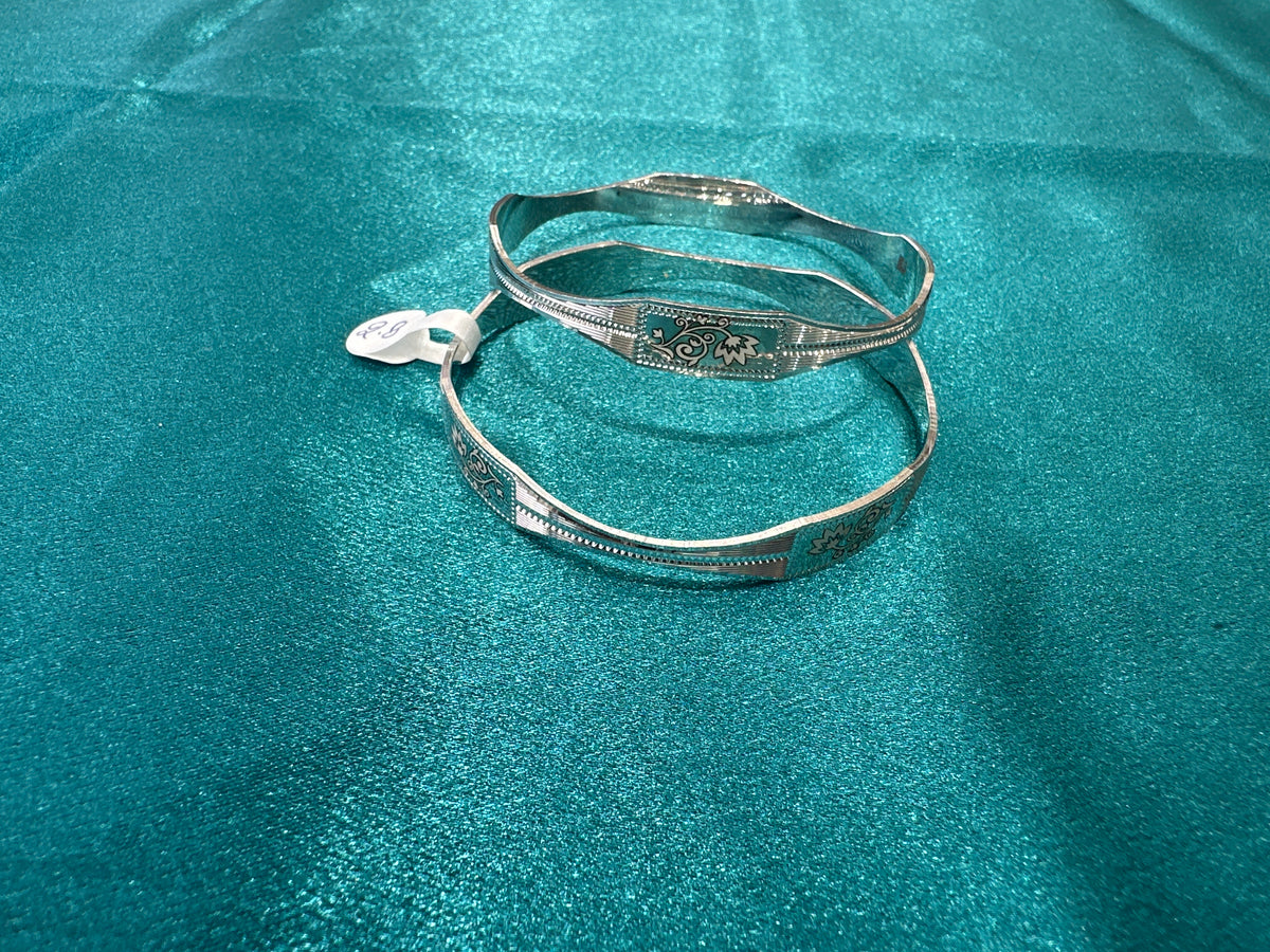 Designer Silver Bangles