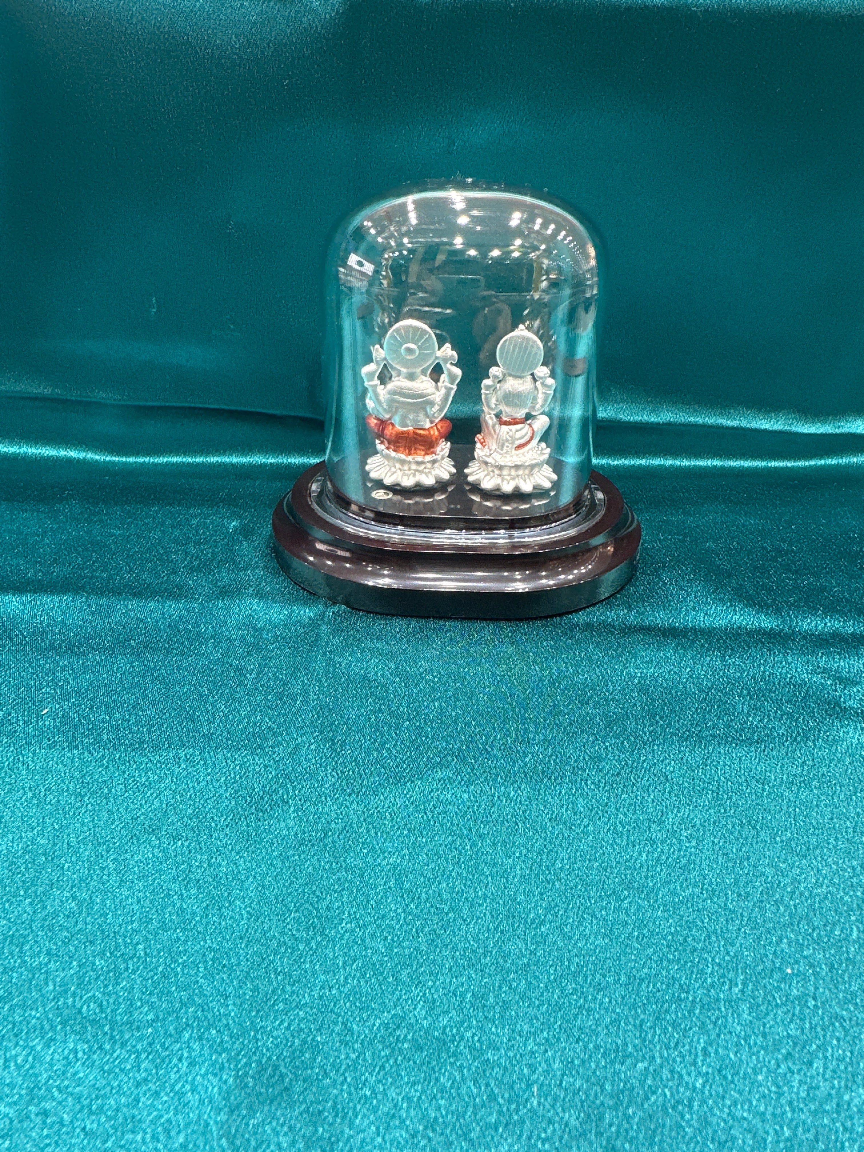 Pure Silver  Ganesh Lakshmi Ji Idol (Murti)