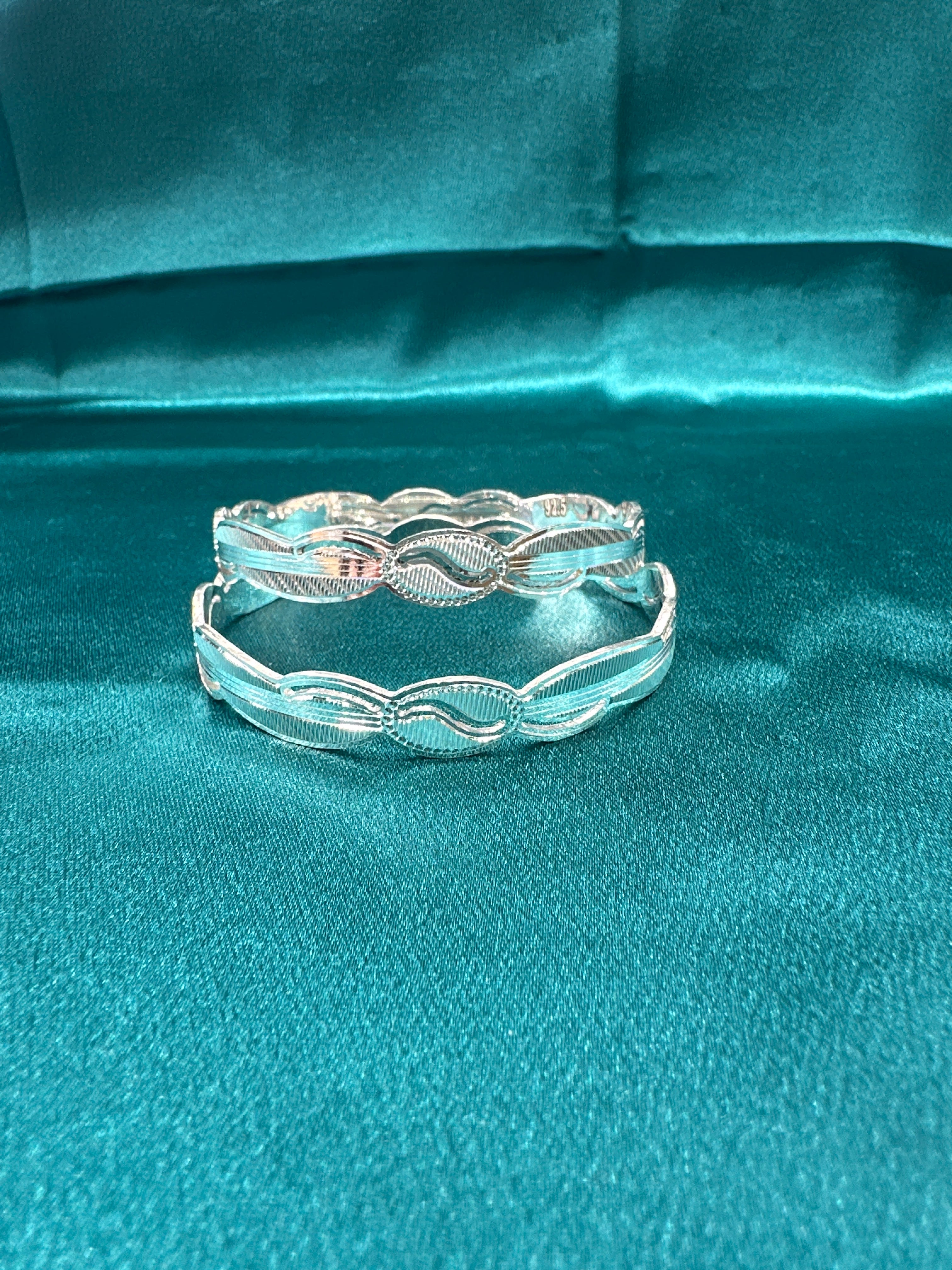 Designer Silver Bangles