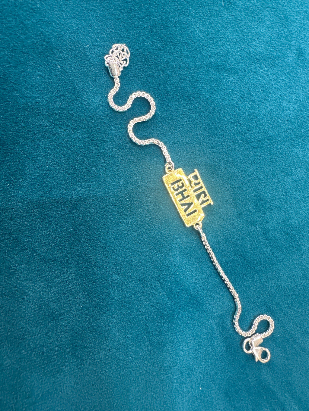 Silver Fancy Rakhi