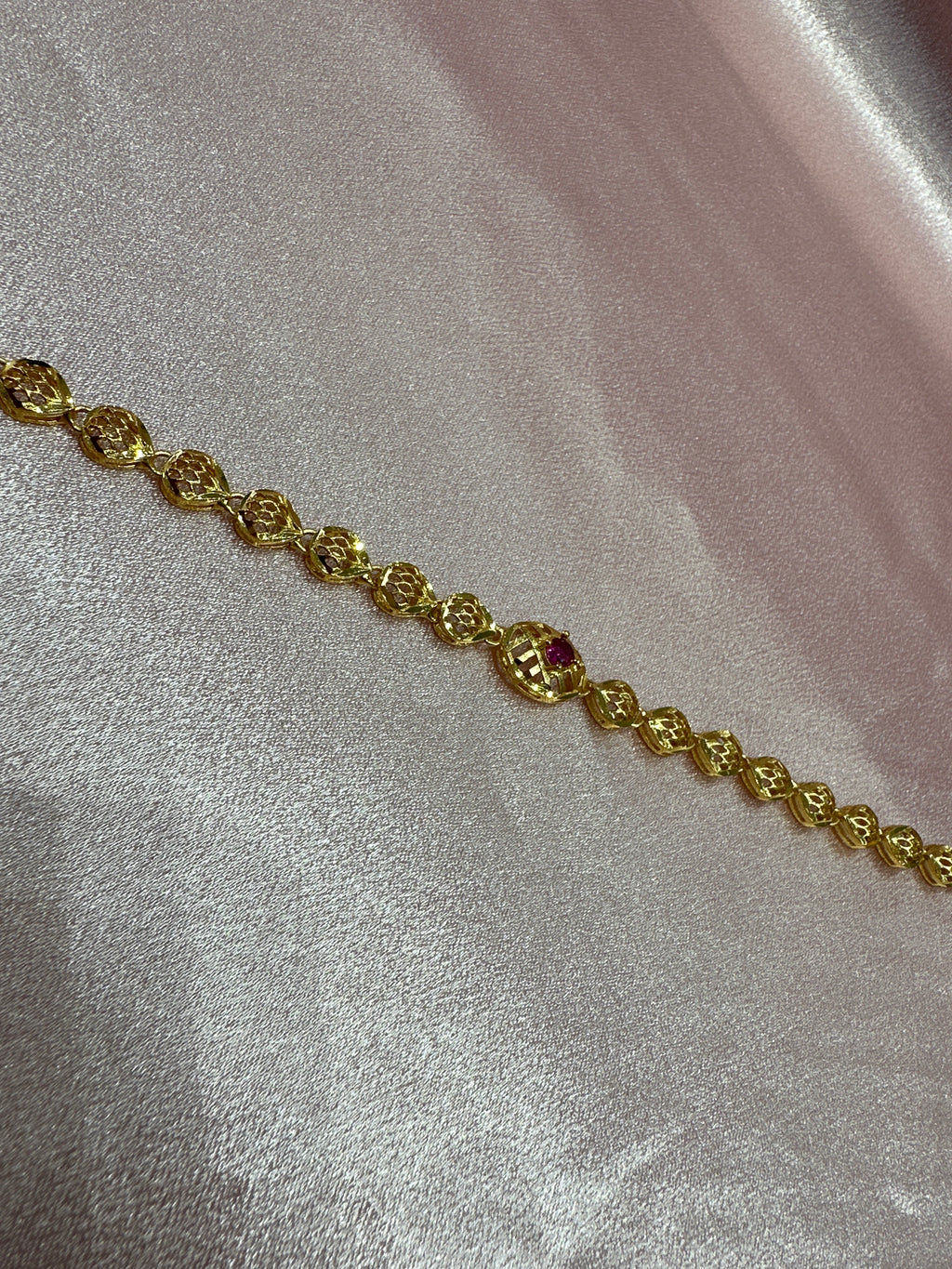 Women’s Fancy Silver Gold plated 925 Bracelet