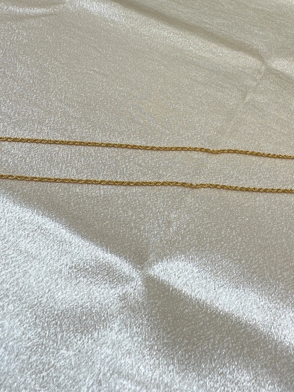22K Gold Chain (rope design)