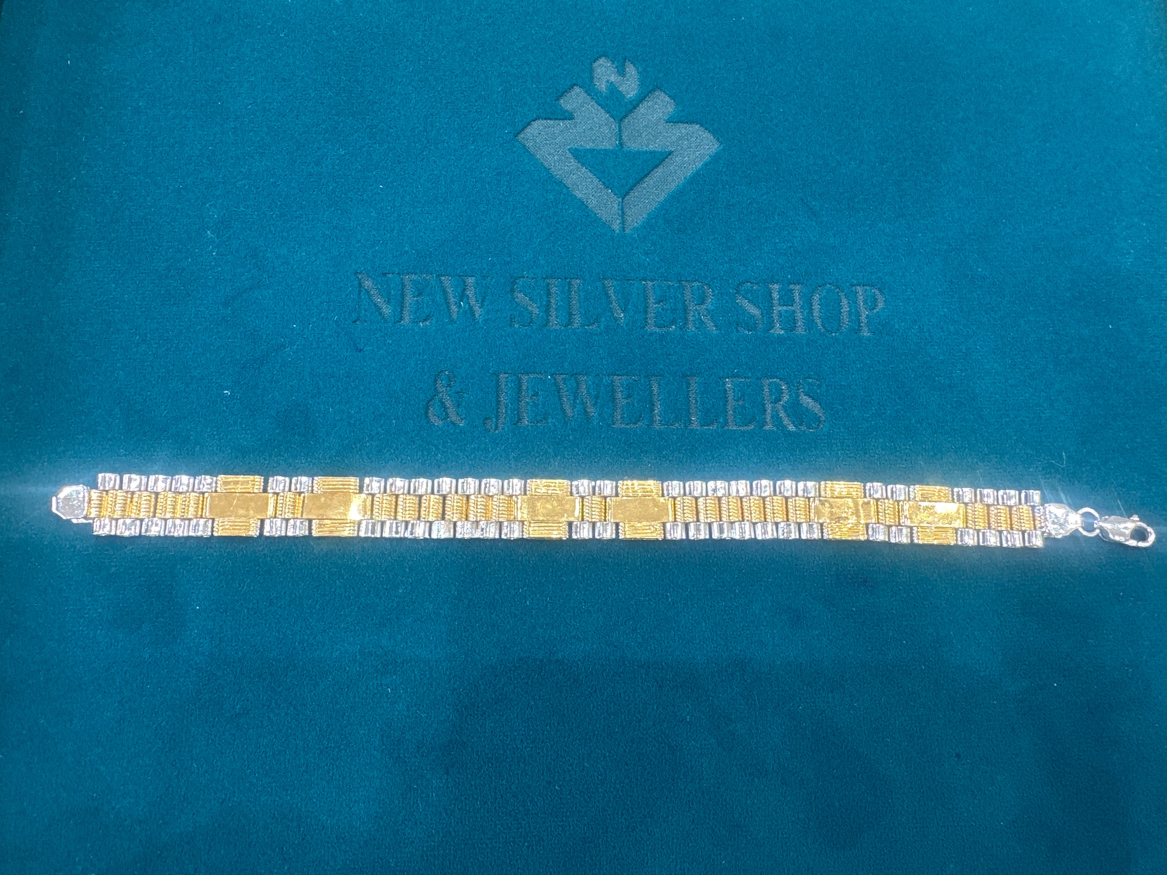 Men’s Designer Silver Bracelet (12mm)
