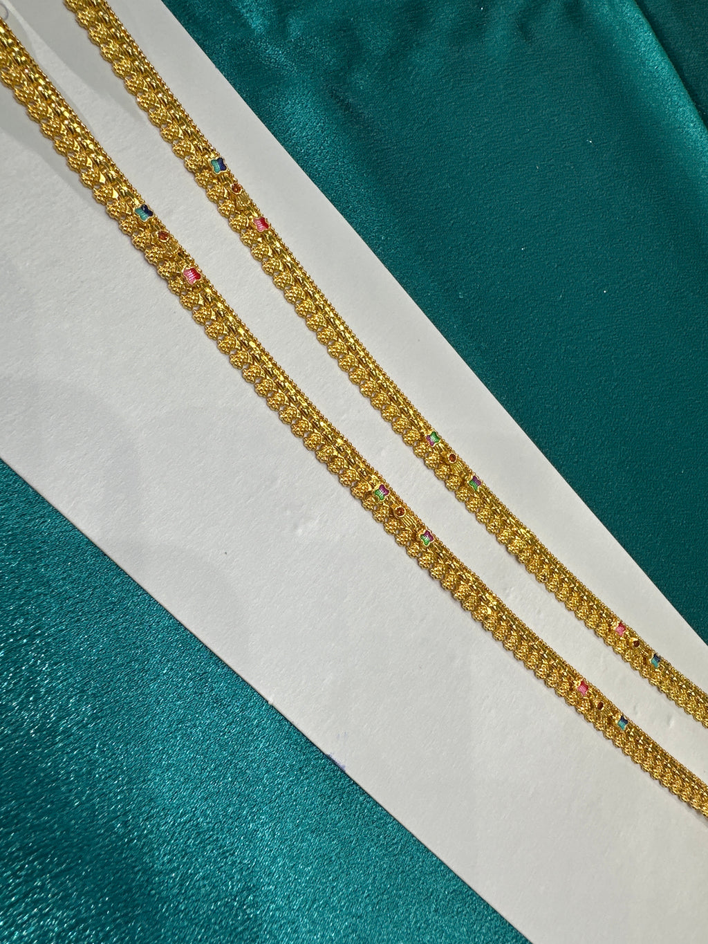 Women’s Fancy/Traditional Silver Gold plated Anklet