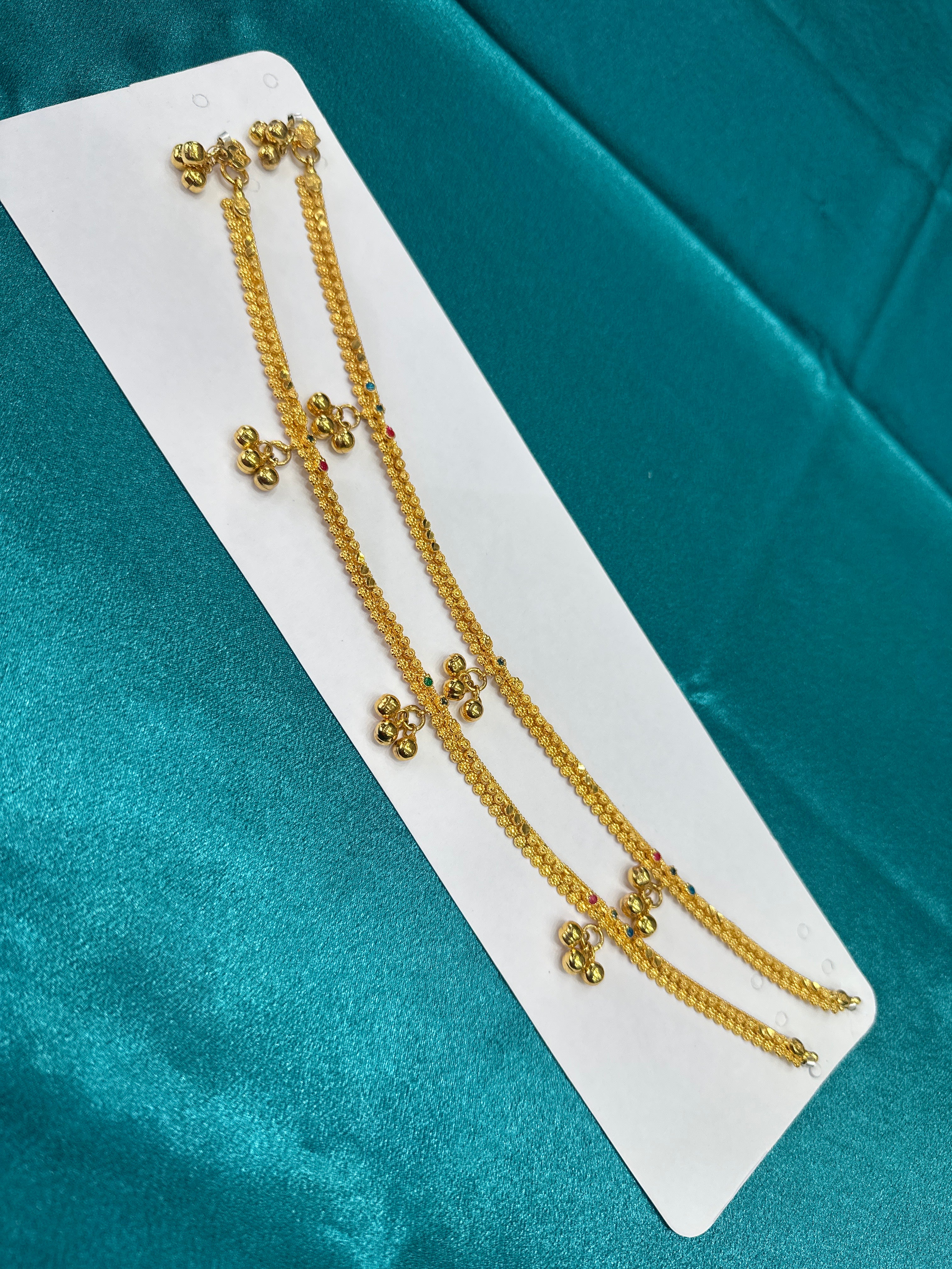 Women’s Fancy/Traditional Silver Gold plated Anklet