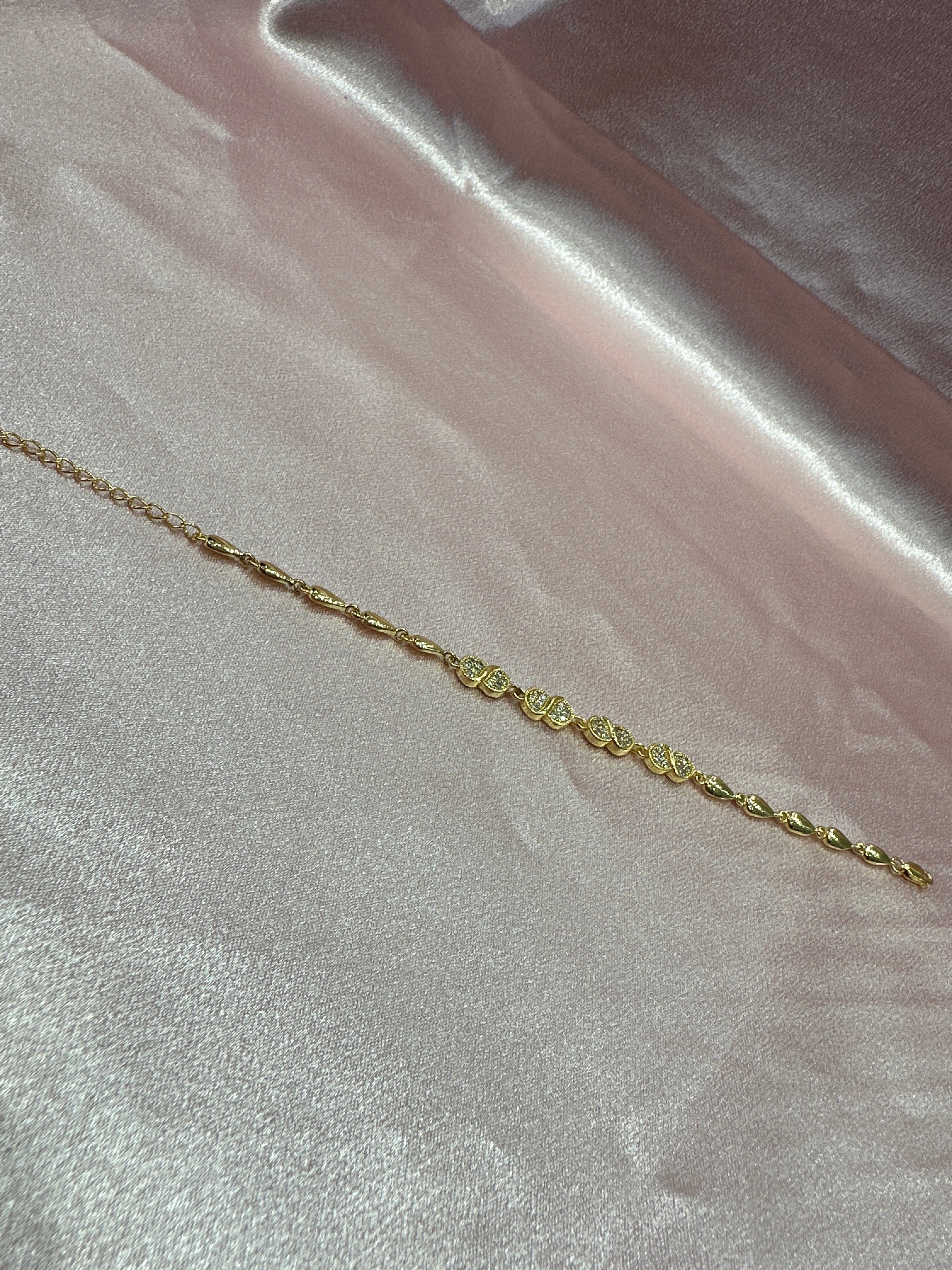 Women’s Fancy Silver Gold plated 925 Bracelet
