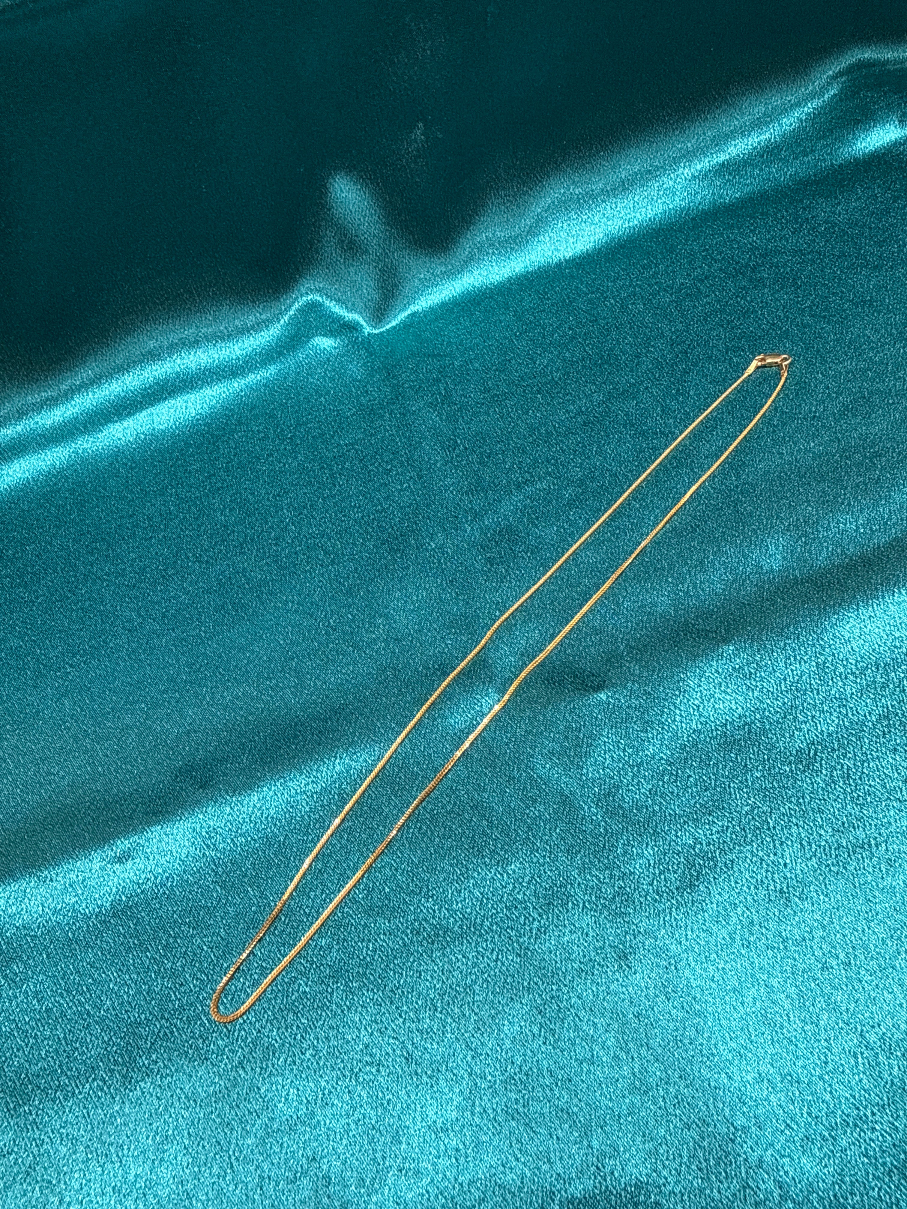 22K Gold Chain (Box Foxtail Design)