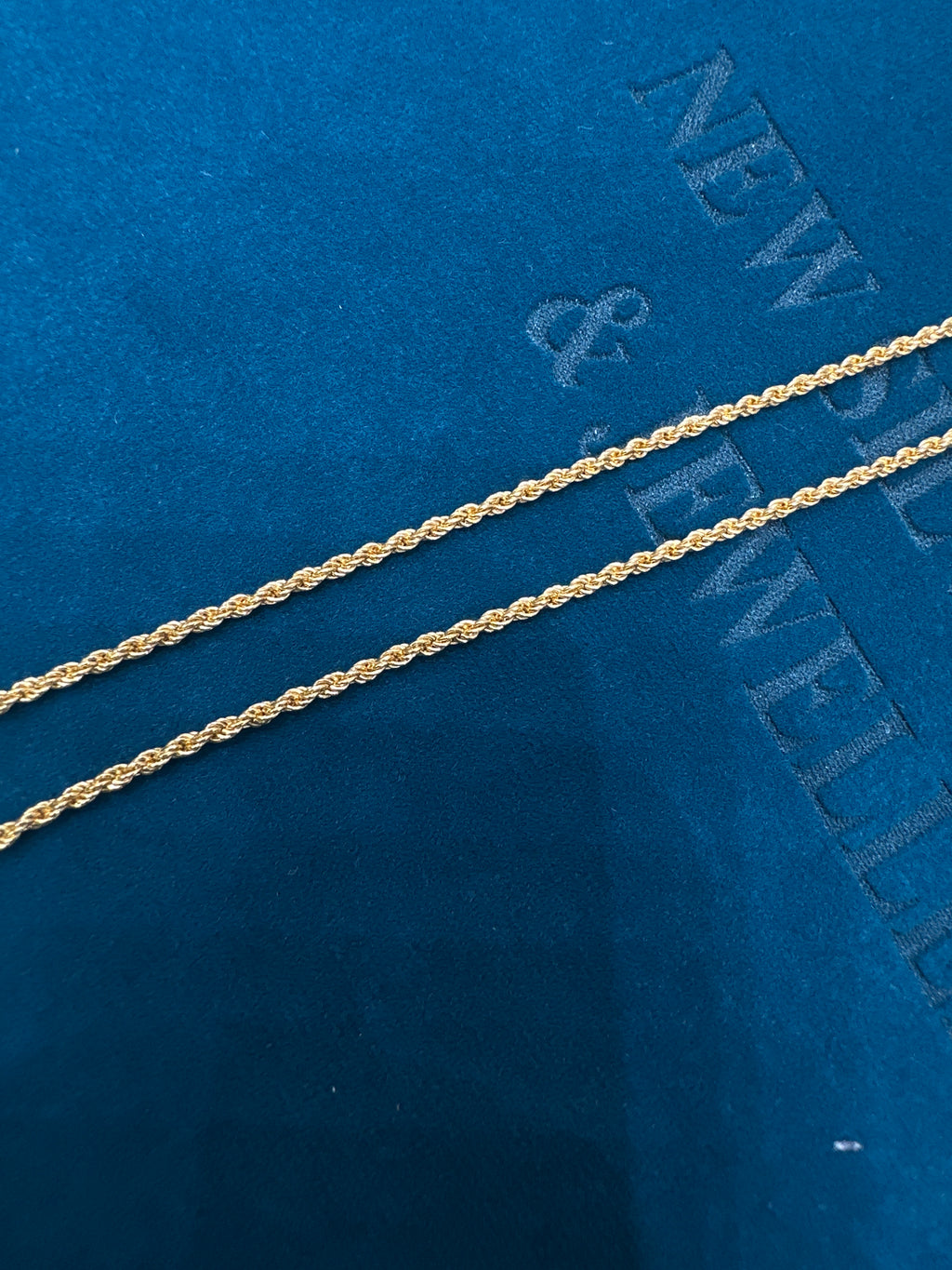 22K Gold Chain (rope design)