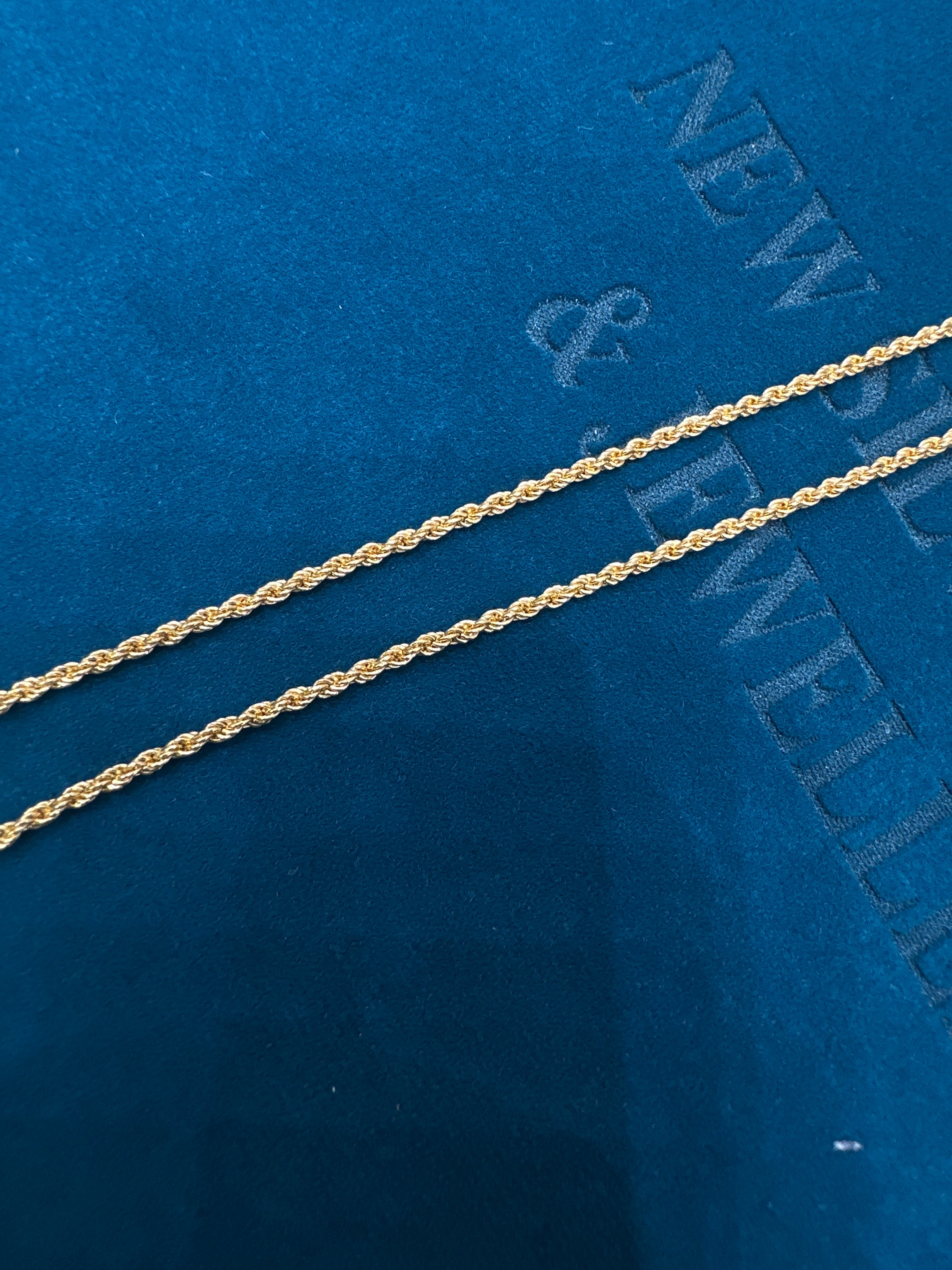 22K Gold Chain (rope design)