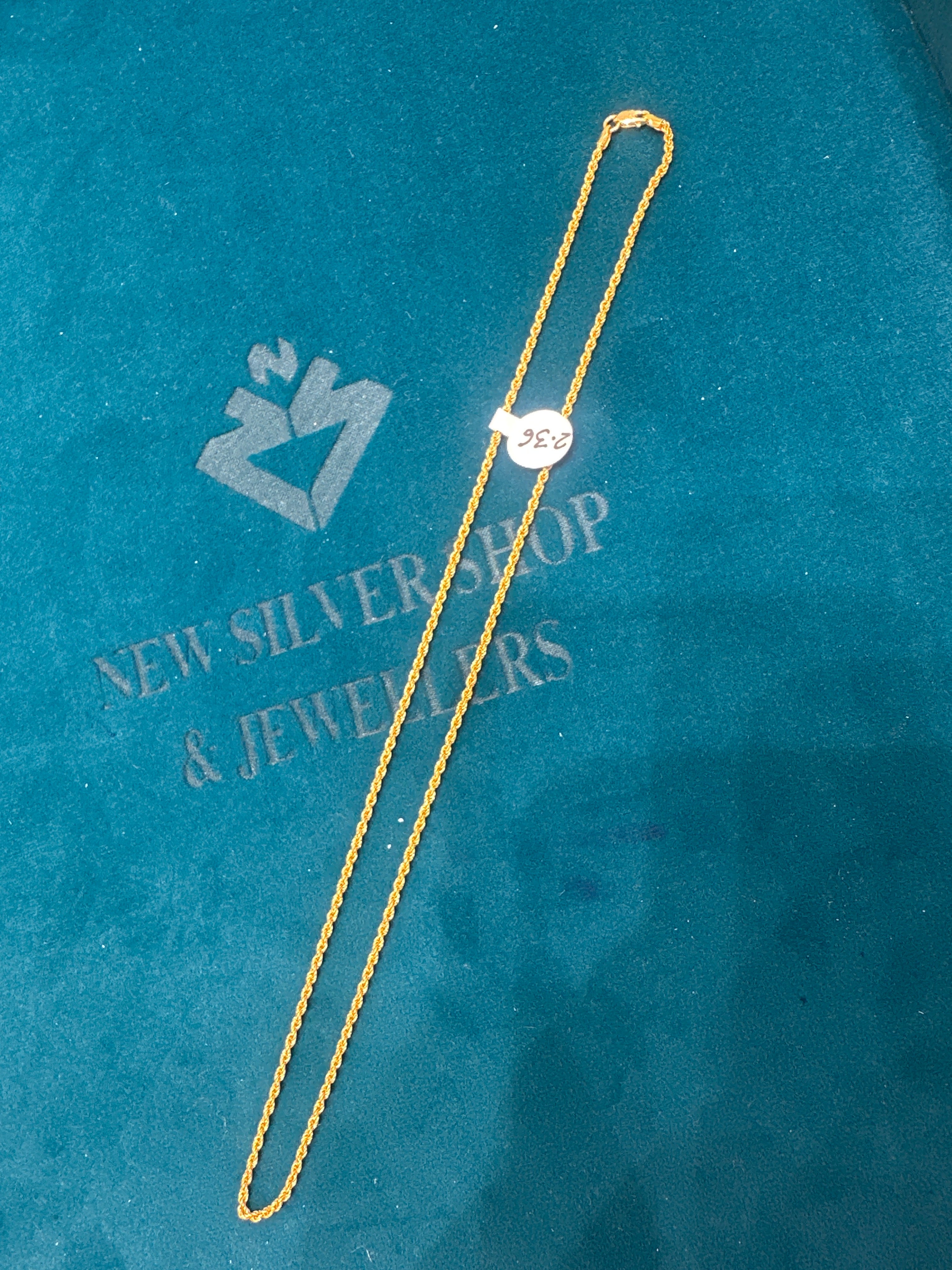 22K Simple Rope Gold Chain