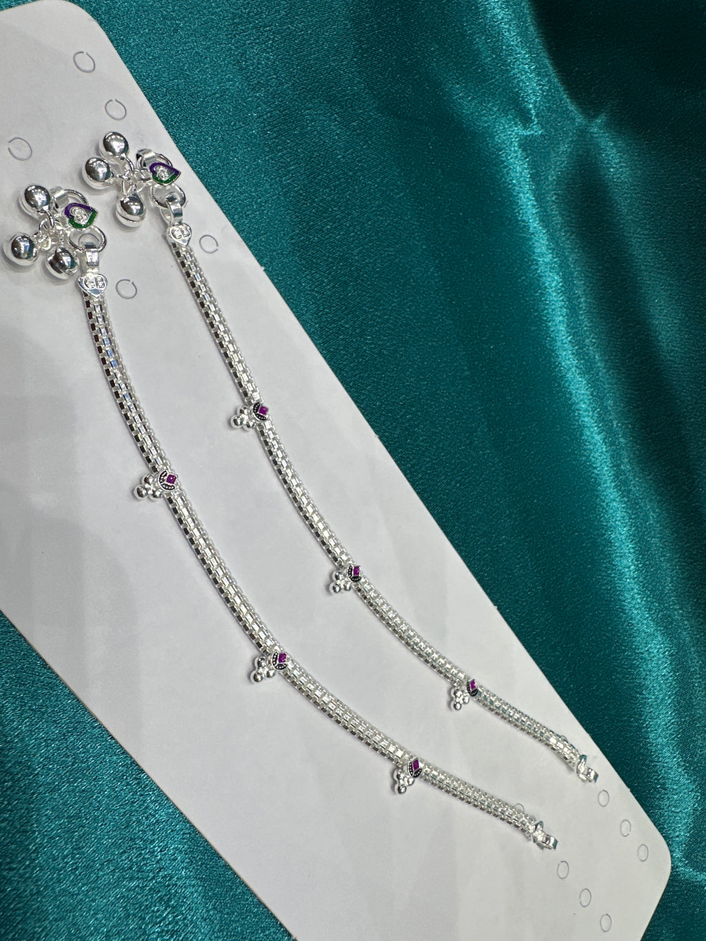 Fancy Silver baby anklet(Size: 4-5 year old)