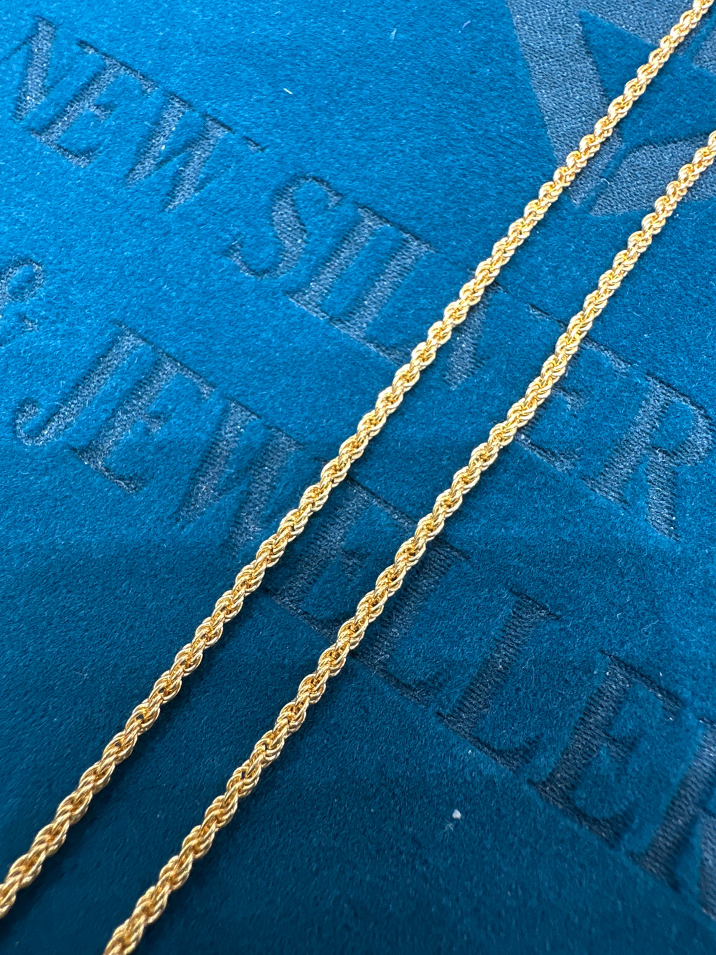 22K Simple Rope Gold Chain
