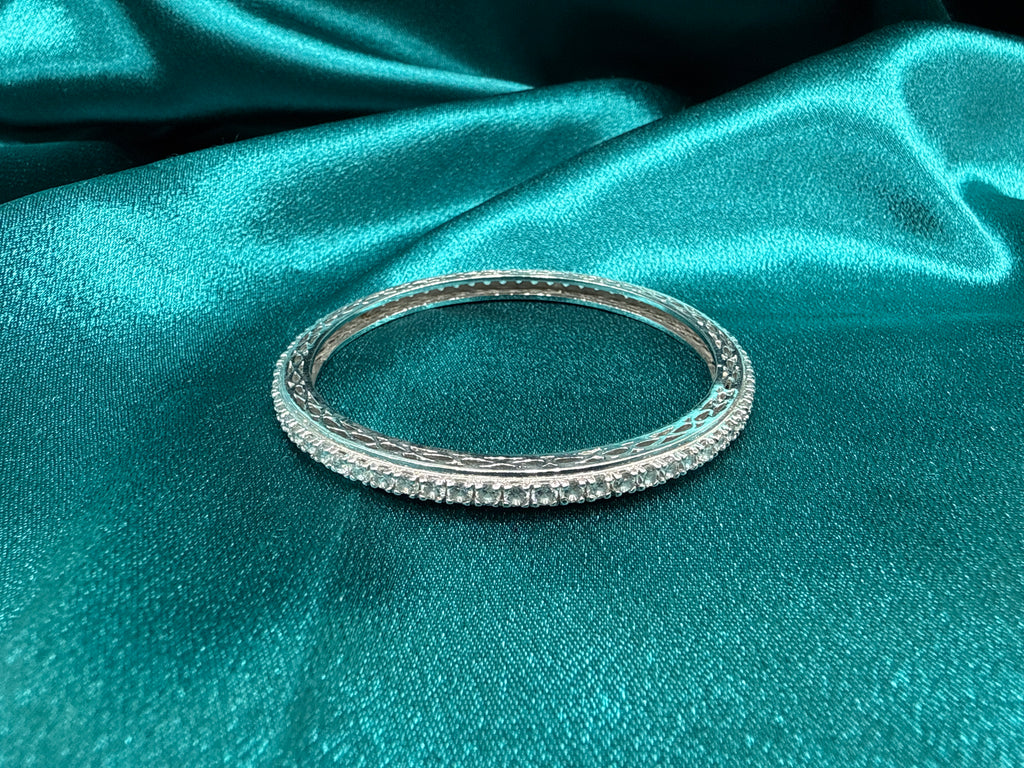 Designer Silver Bangle (Single)
