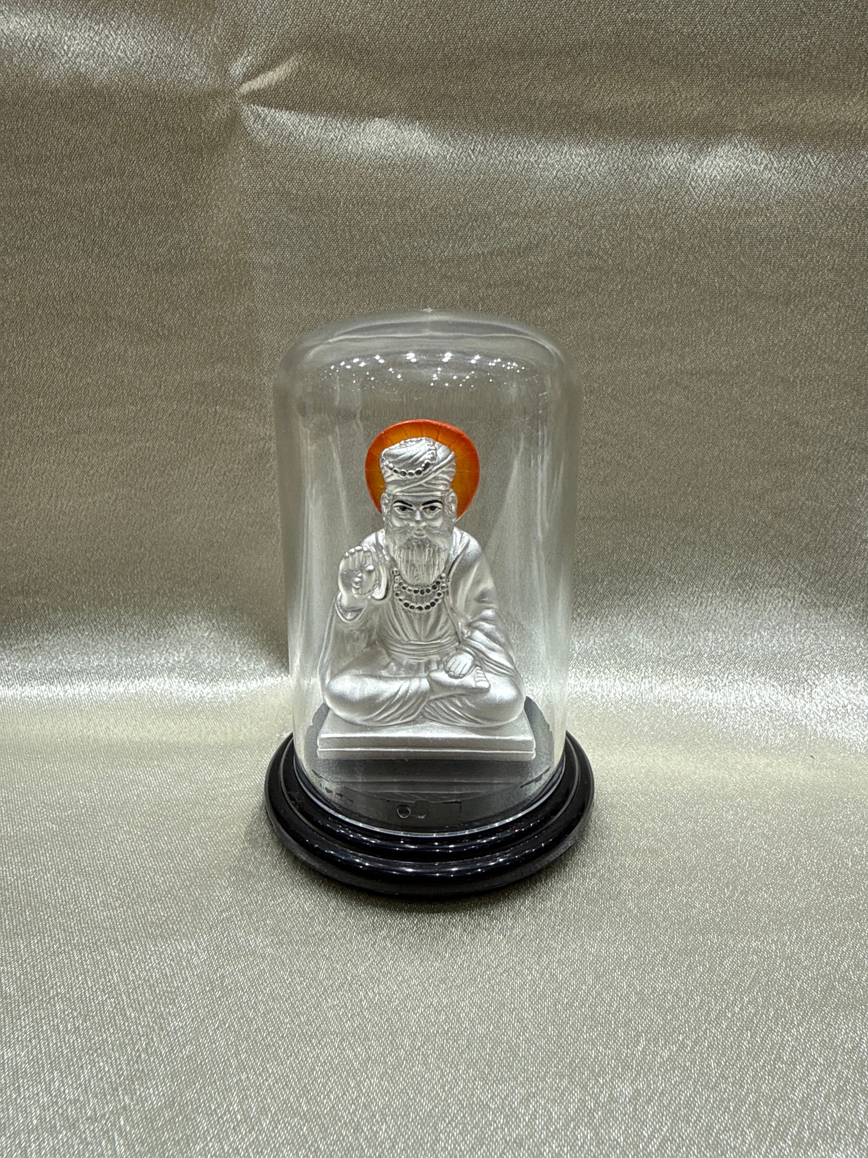 Pure Silver Guru Nanak Dev Ji Idol (Murti)