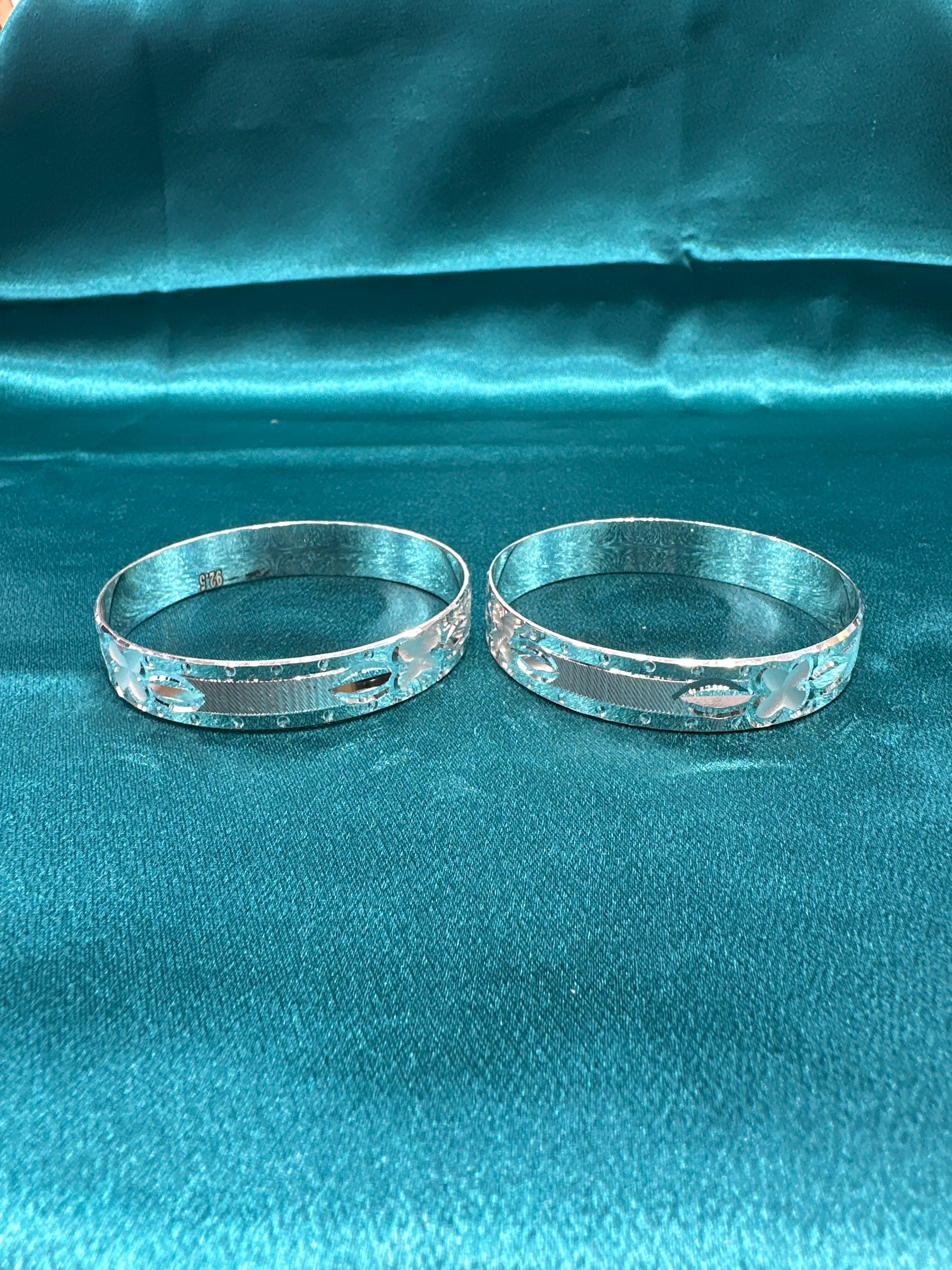 Designer Silver Bangles