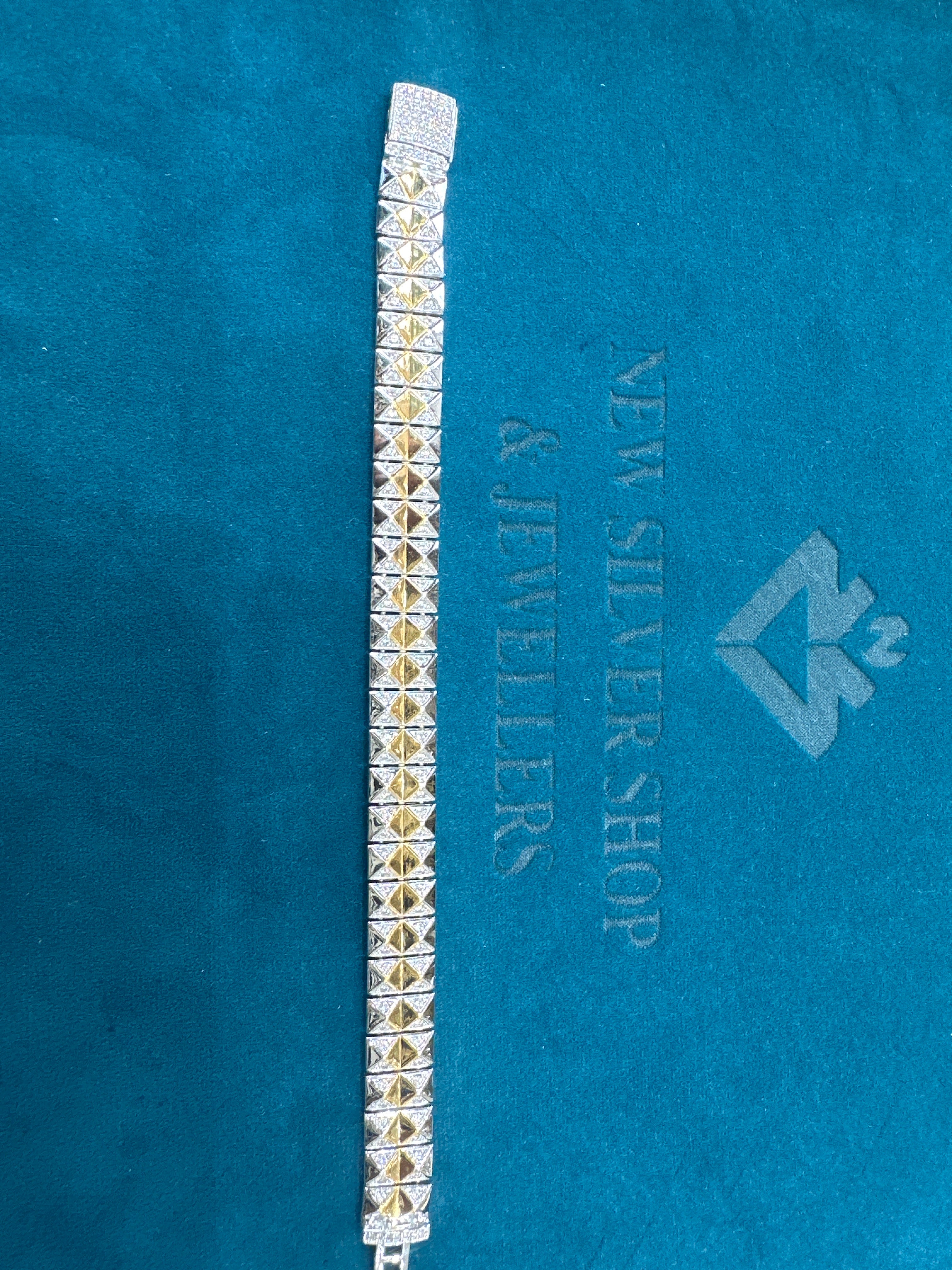 Men’s Designer Silver Bracelet (12mm)
