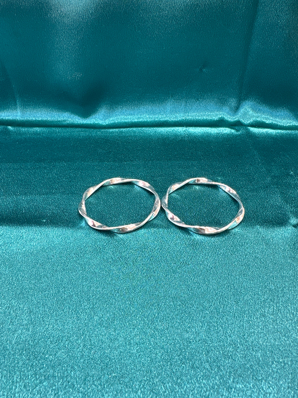 Fancy Silver baby bangles
