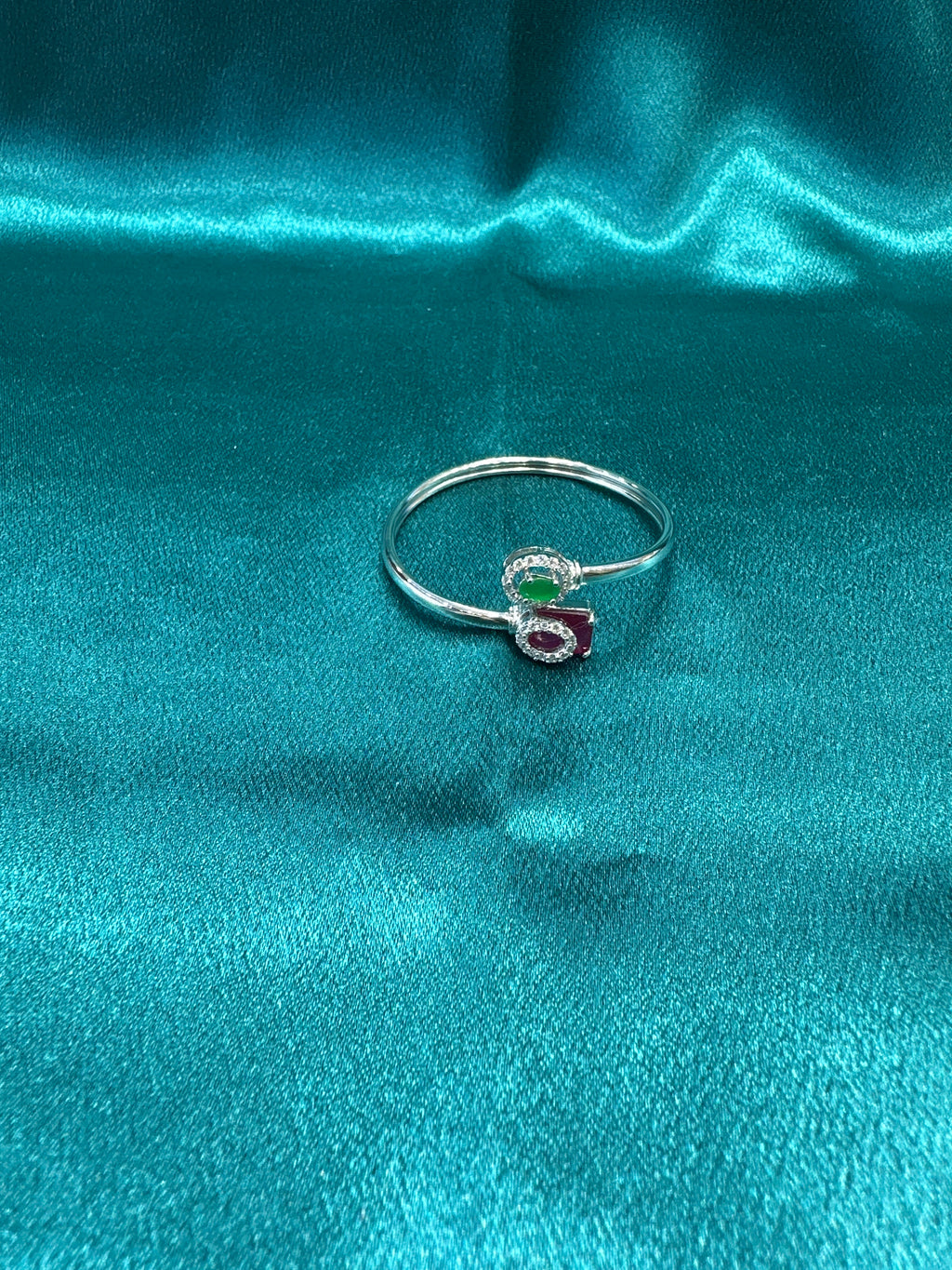 Fancy Silver baby bangles