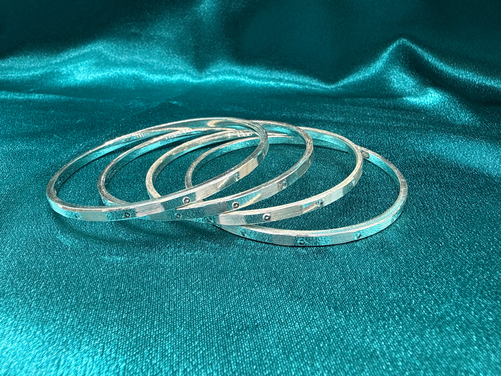 Designer Silver Bangles