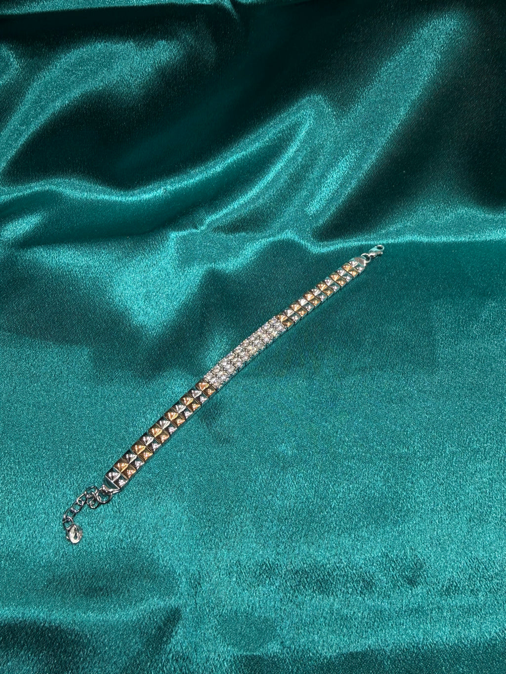 Women’s Rose Gold Plated Silver 925 Bracelet w/ CZ diamonds