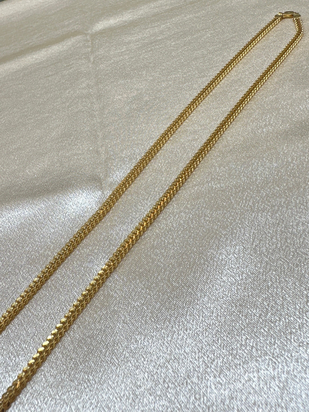 22K Gold Chain (Box Foxtail Design)