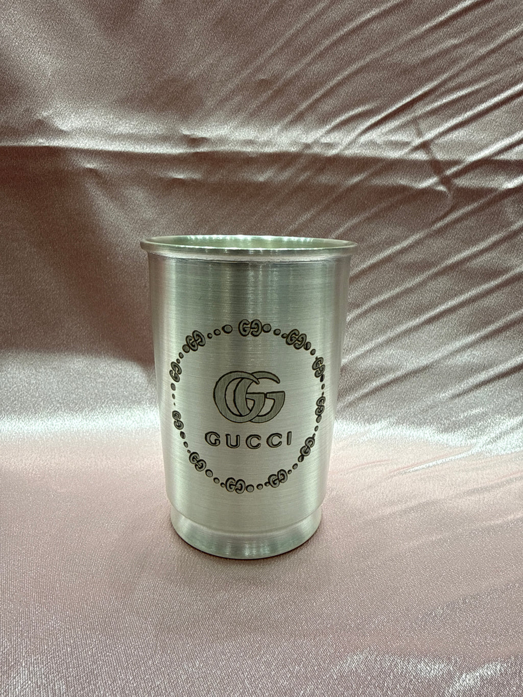 Medium weight plain silver glass