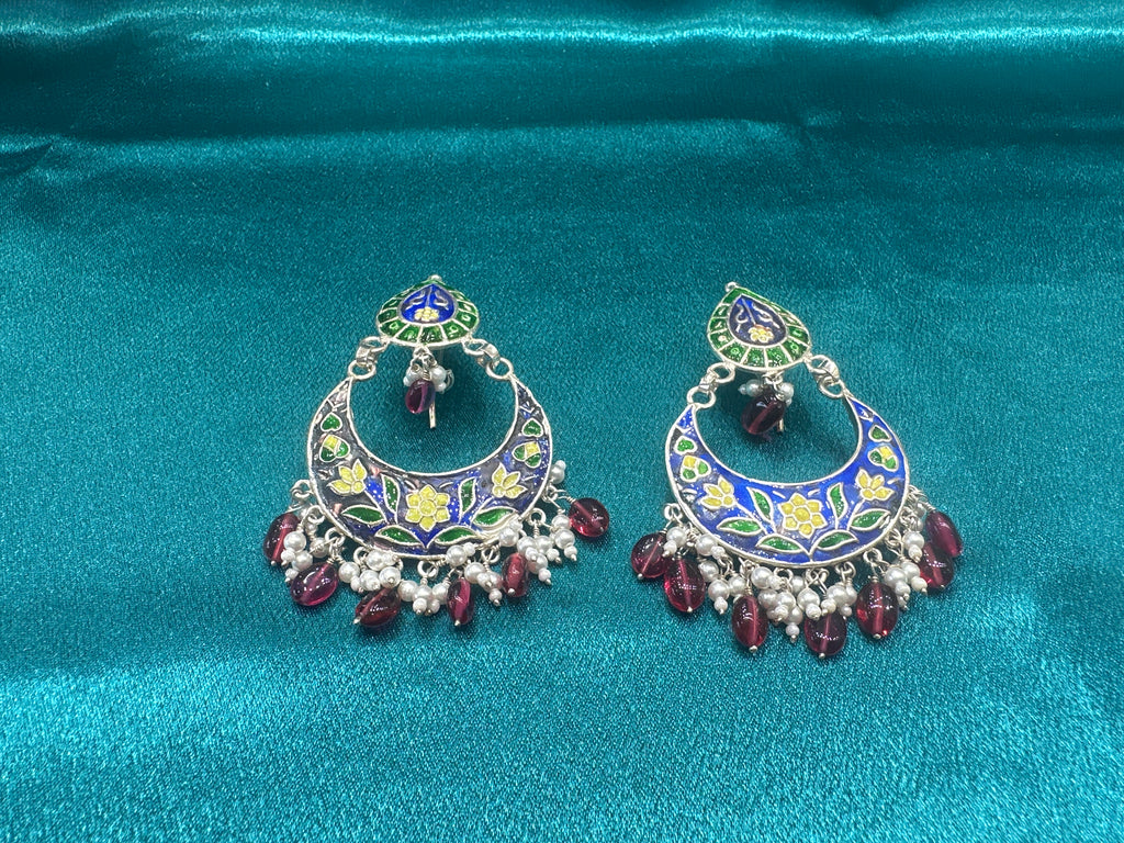 Antique Style Designer Silver Earrings