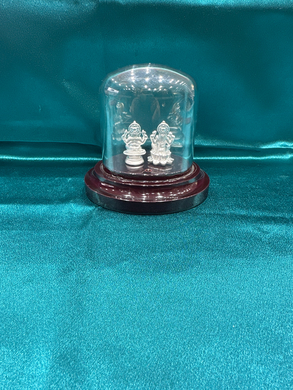 Pure Silver  Ganesh Lakshmi Ji Idol (Murti)