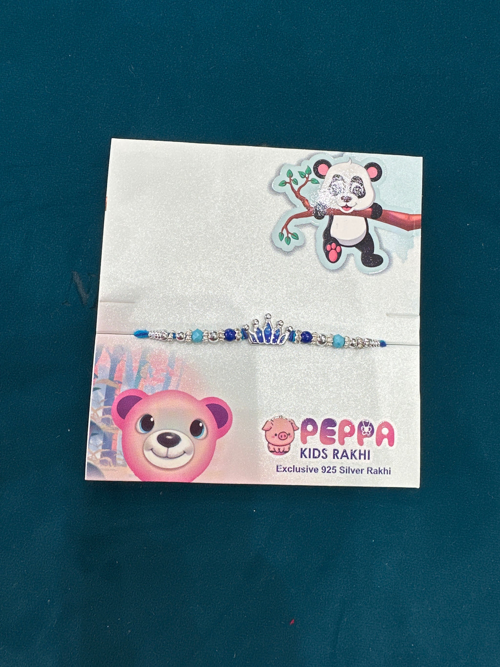 Kids Silver Fancy Rakhi