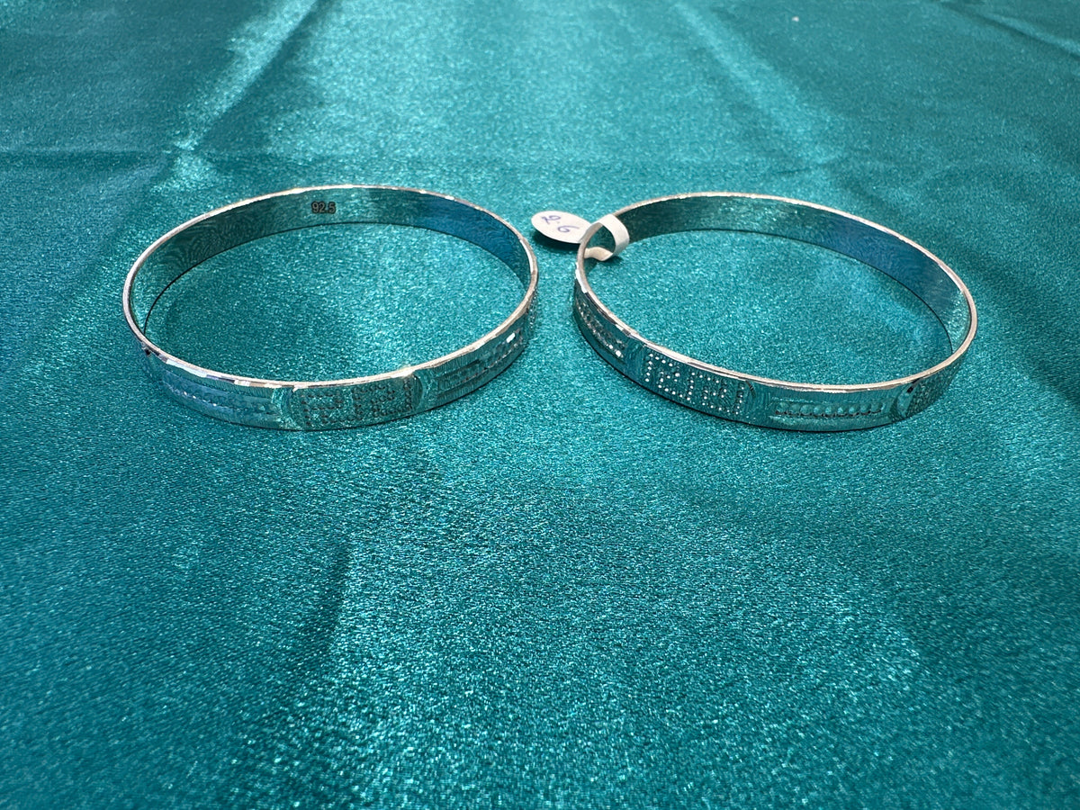 Designer Silver Bangles