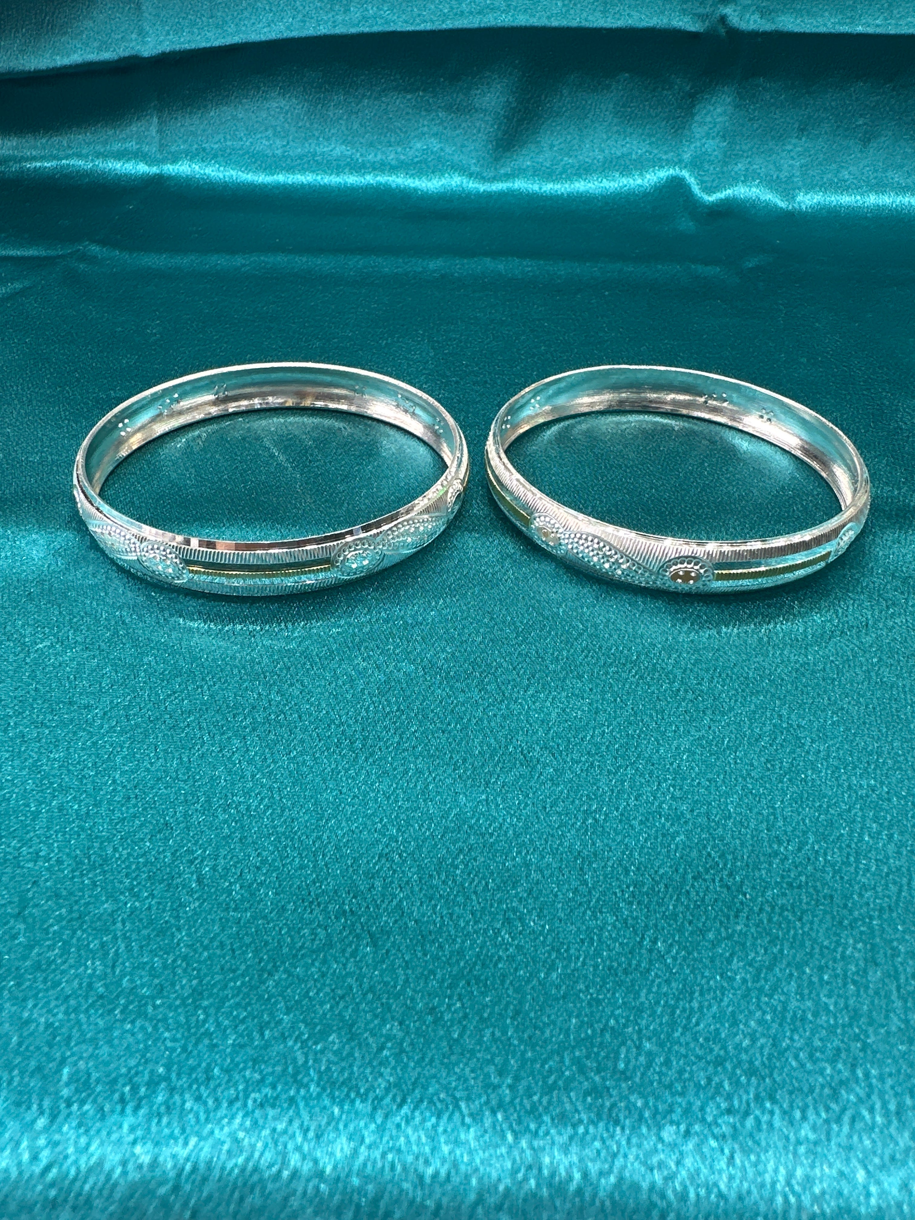 Designer Silver Bangles