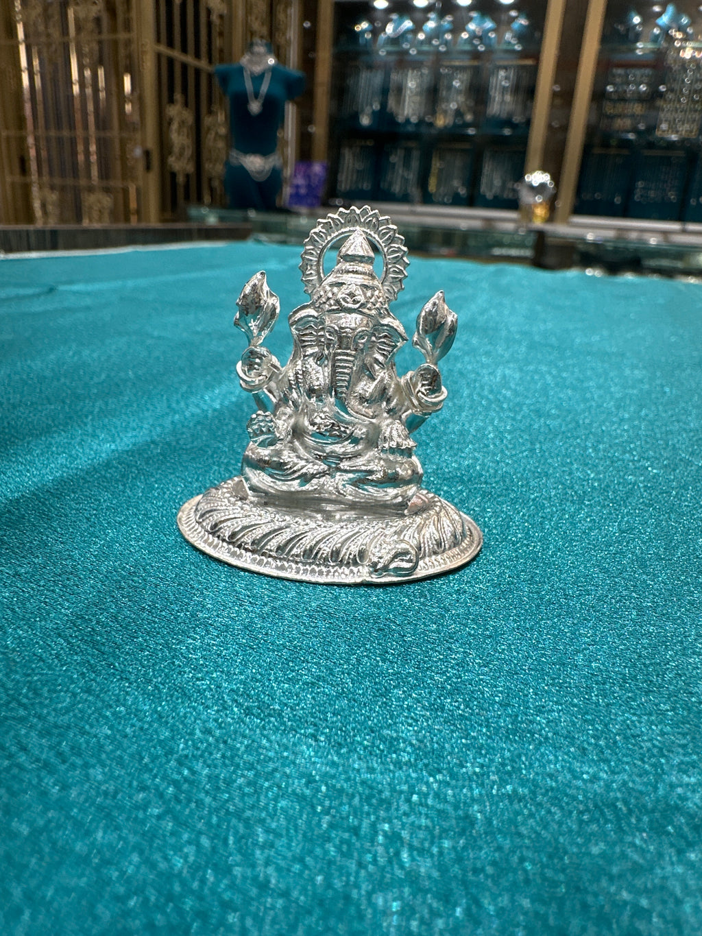 Silver Ganesh Ji Idol