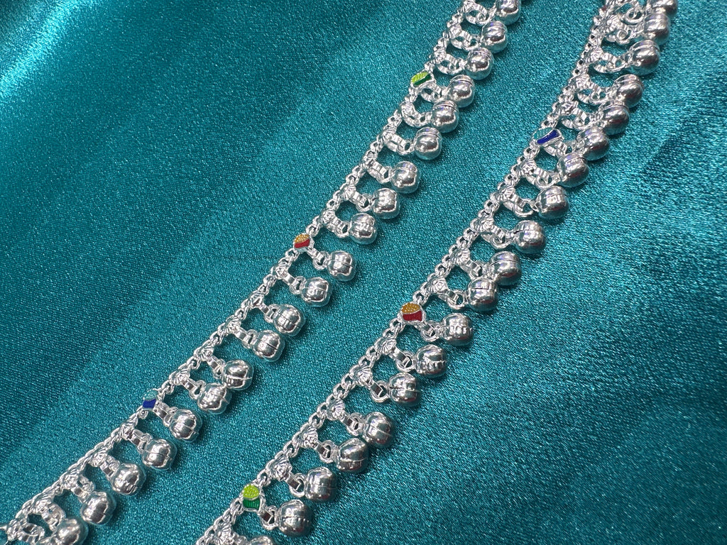 Fancy Silver baby anklet(Size: 2-3 year old)