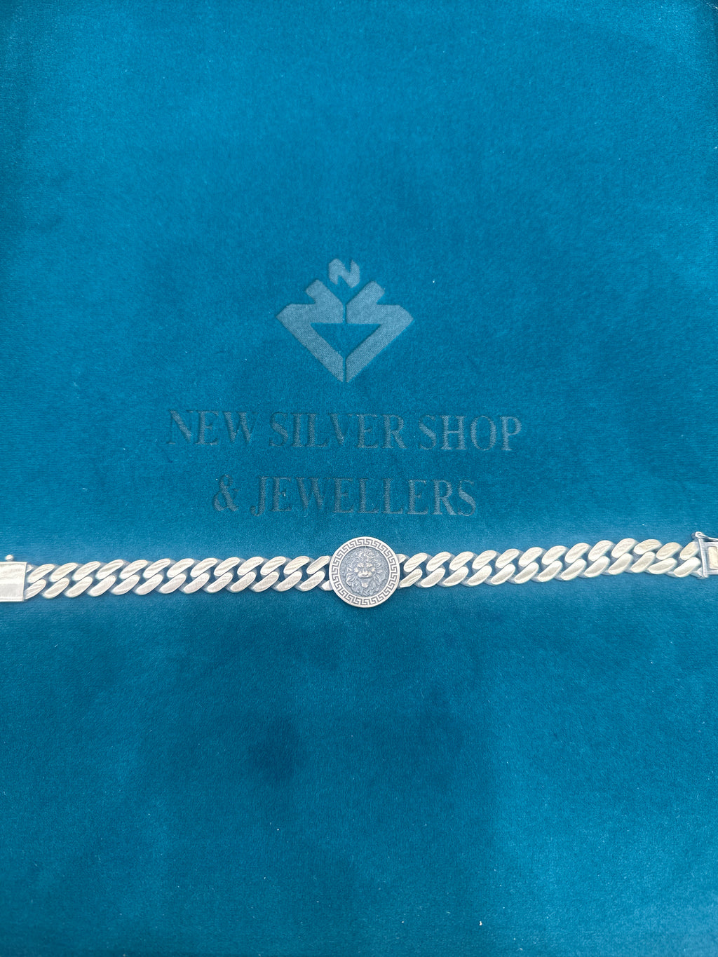 Men’s Designer Silver Bracelet (10mm)