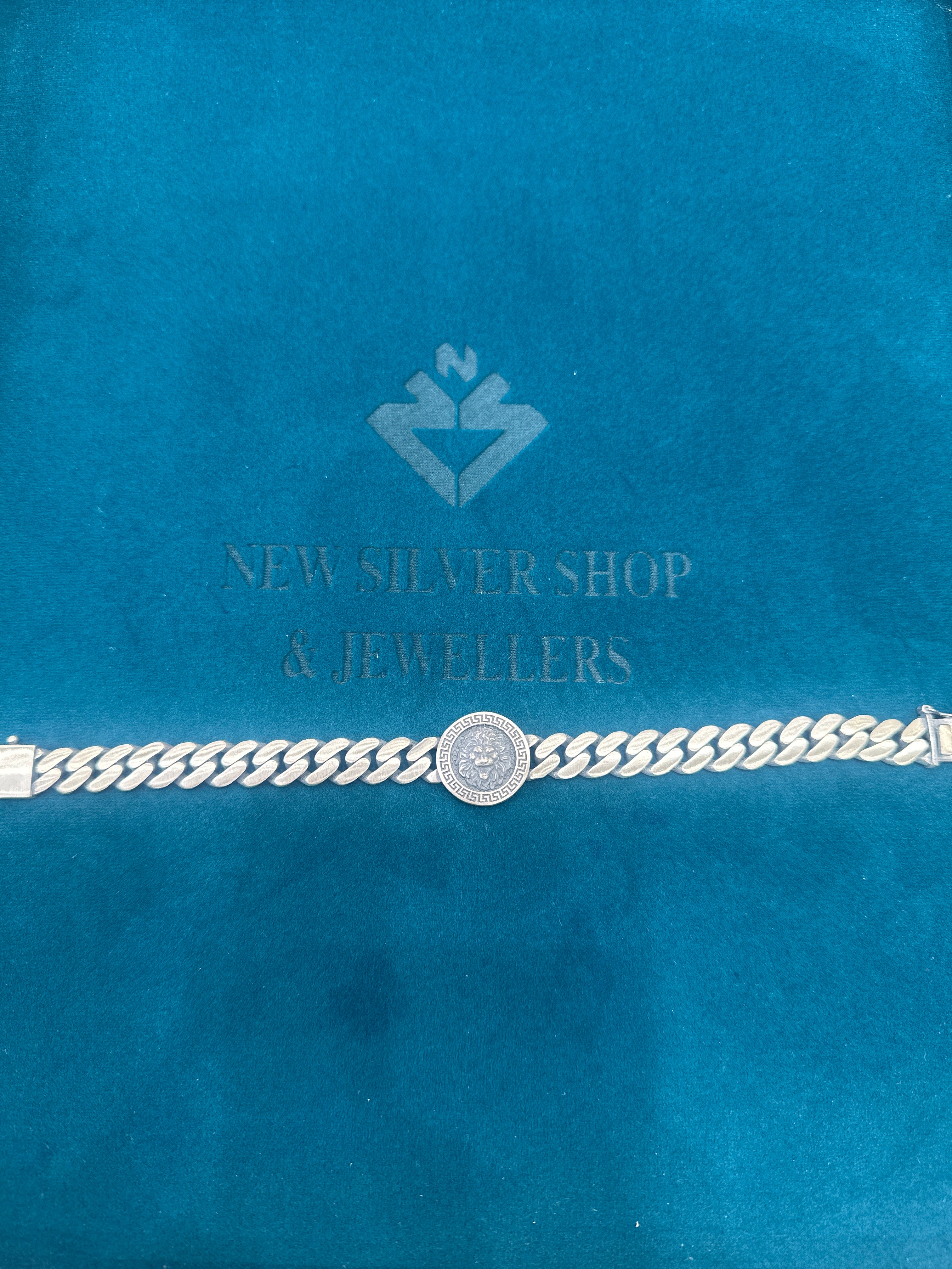 Men’s Designer Silver Bracelet (10mm)