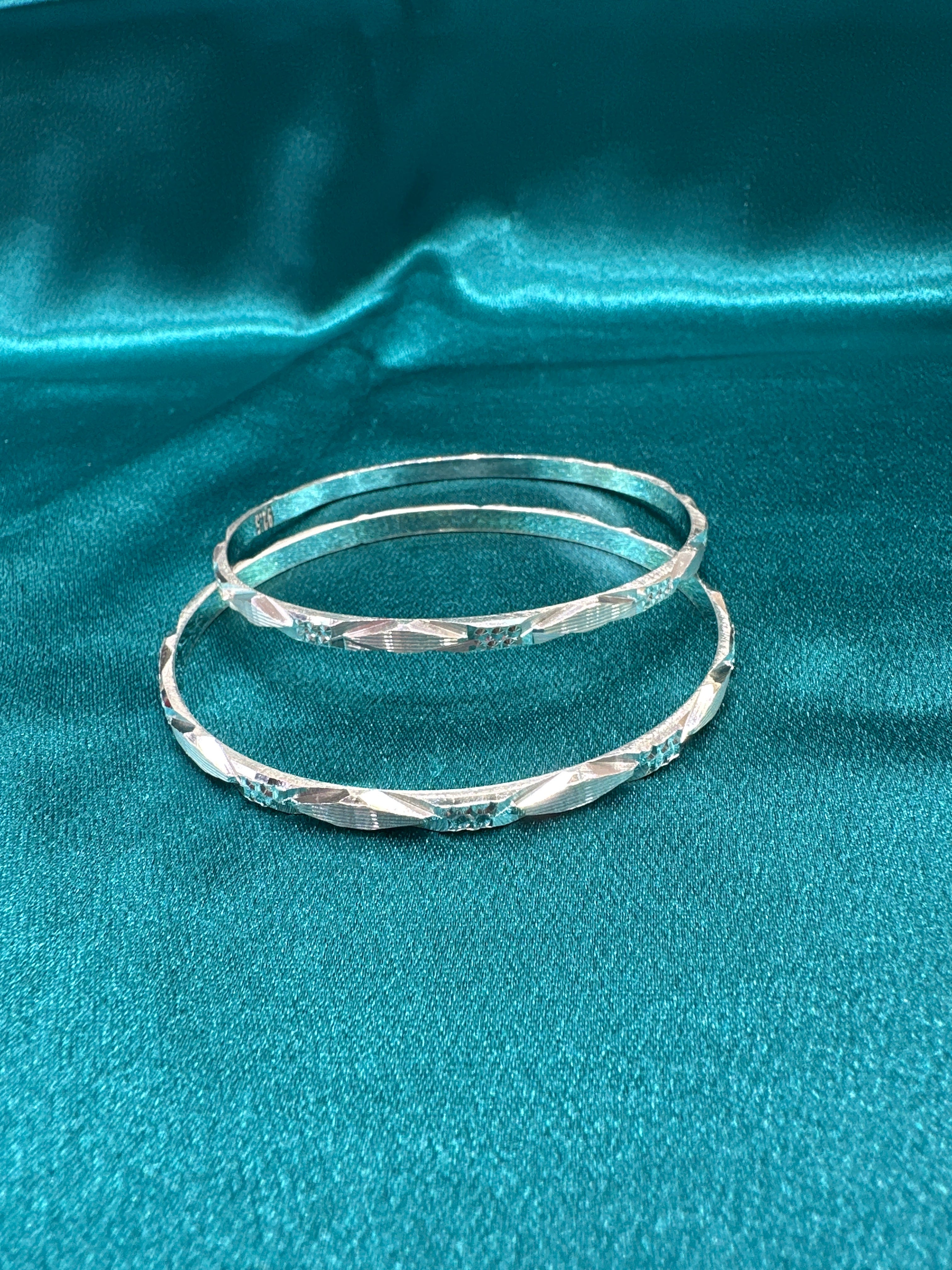 Designer Silver Bangles