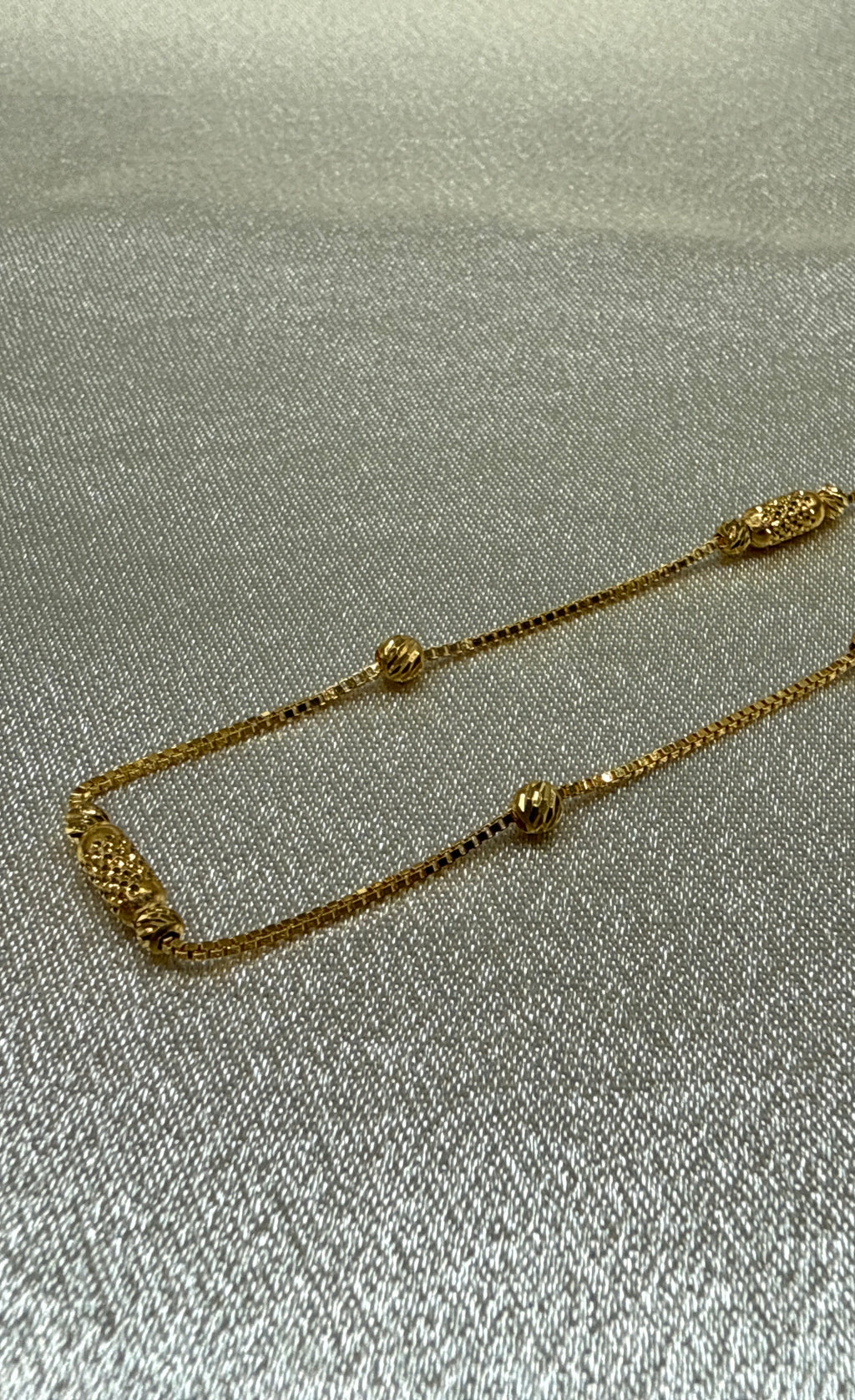 22K Gold Chain (Bead Design)