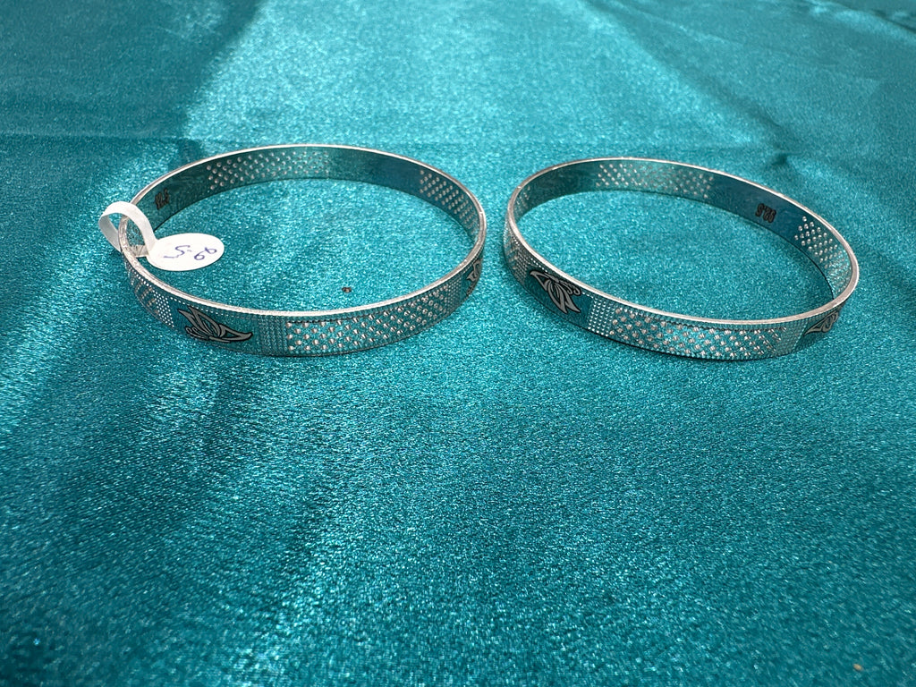 Designer Silver Bangles