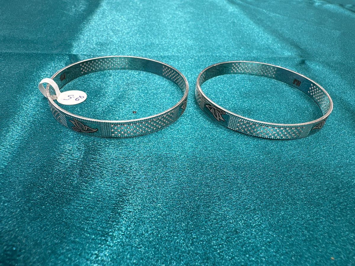 Designer Silver Bangles
