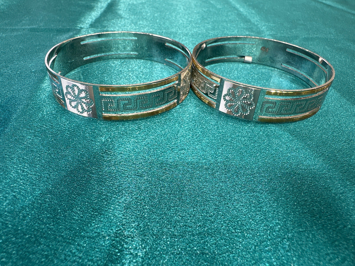 Designer Silver Bangles