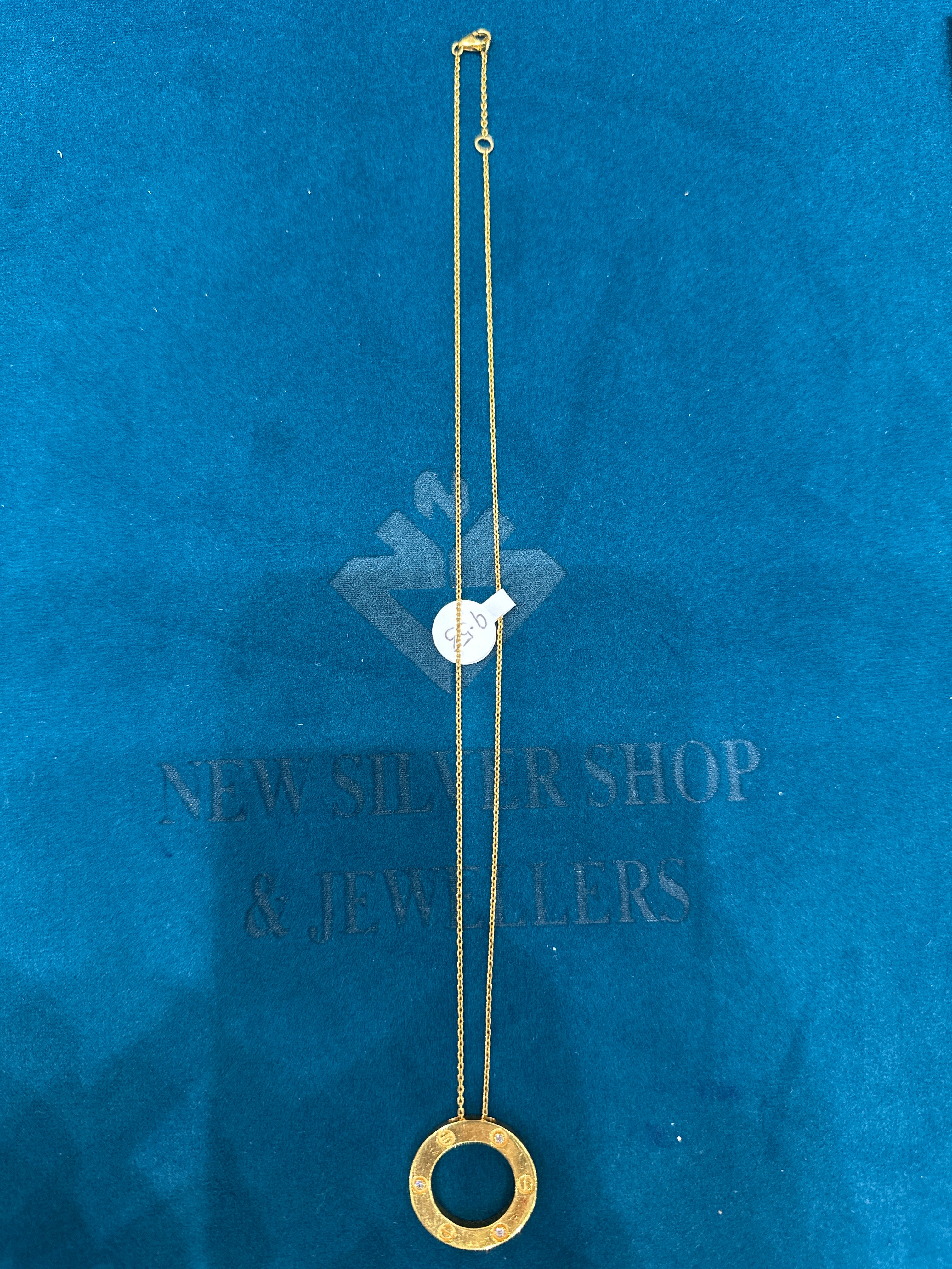 22K Designer Gold Chain (With Pendant)